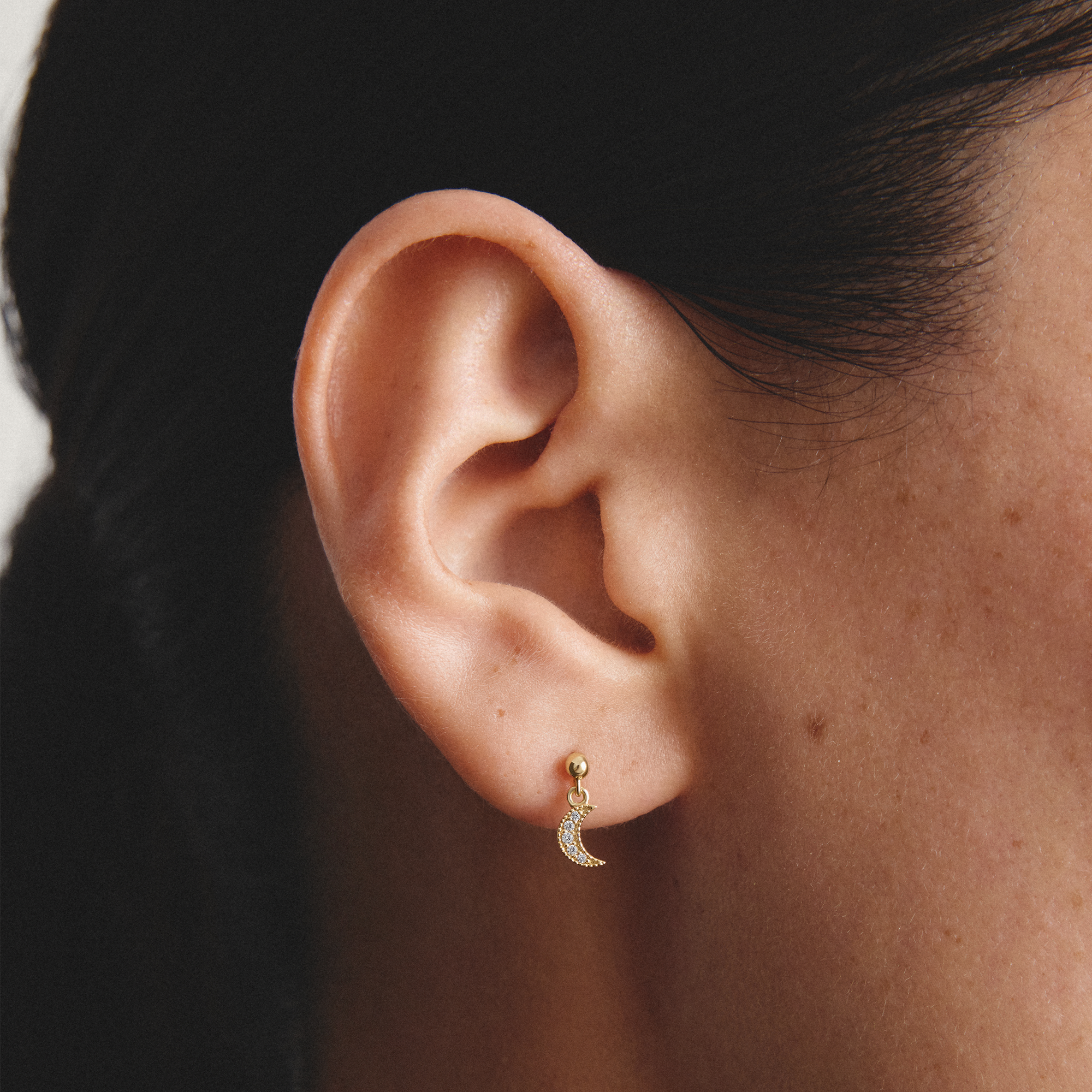 THOMAS SABO Paar Ohrstecker »Mond-Design und Stern-Desgin« mit Zirkonia (synth.)