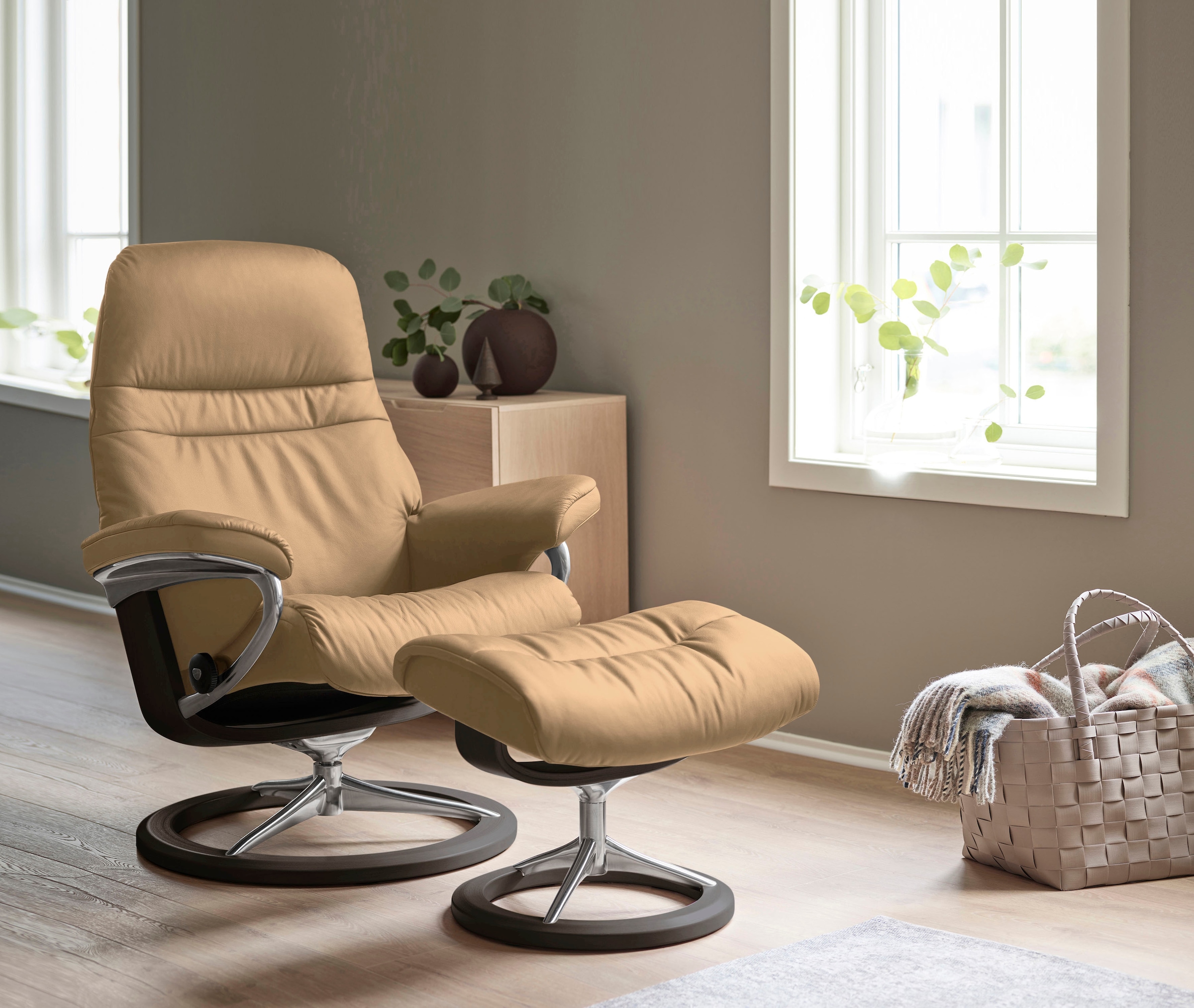 Stressless Relaxsessel "Sunrise" mit Signature Base, Größe L, Gestell Wenge