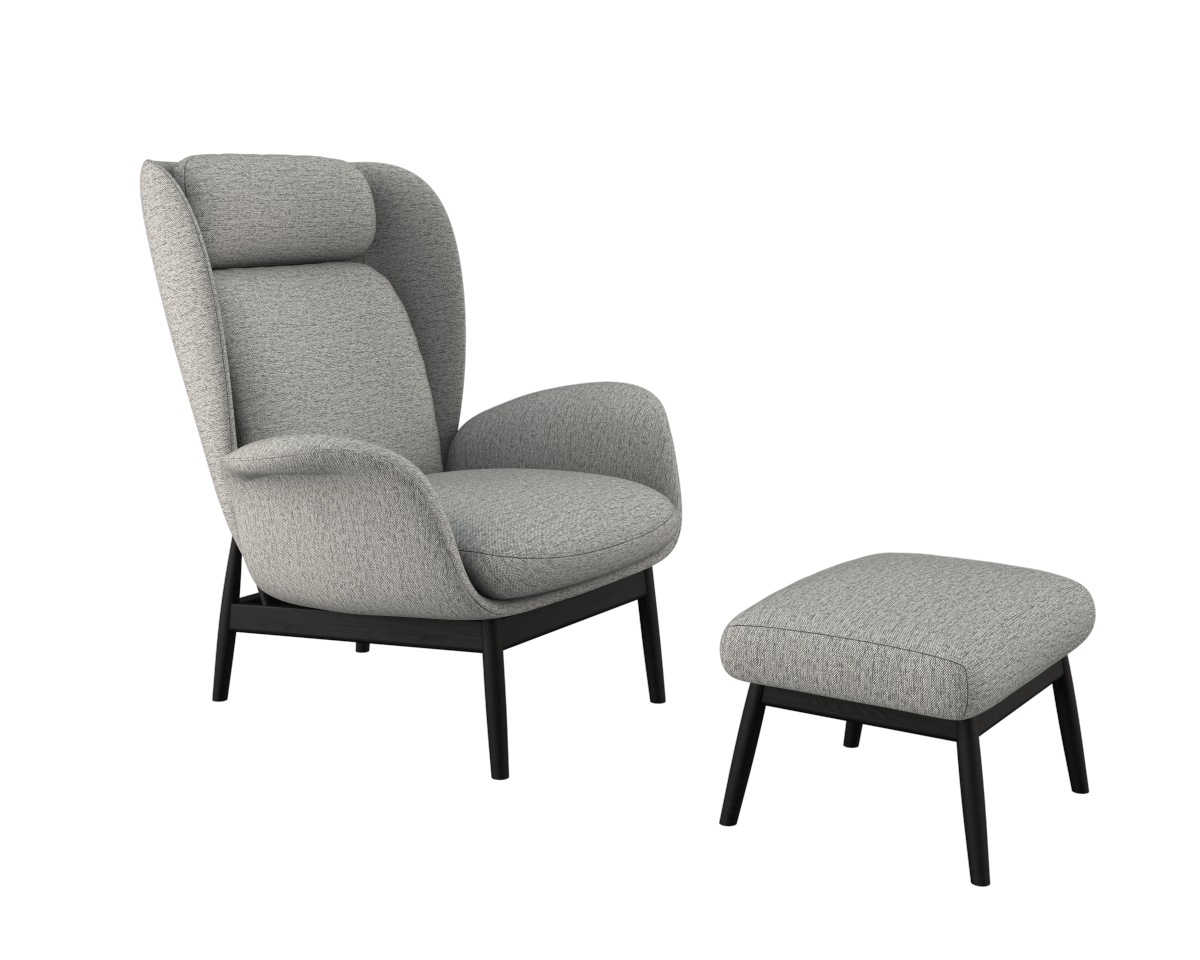 Thumbnail - FLEXLUX Ohrensessel "Padova Scandic Design Sessel, erstklassiger Sitz- und Wohlfühlkomfort" Stil & Komfort, organische F...