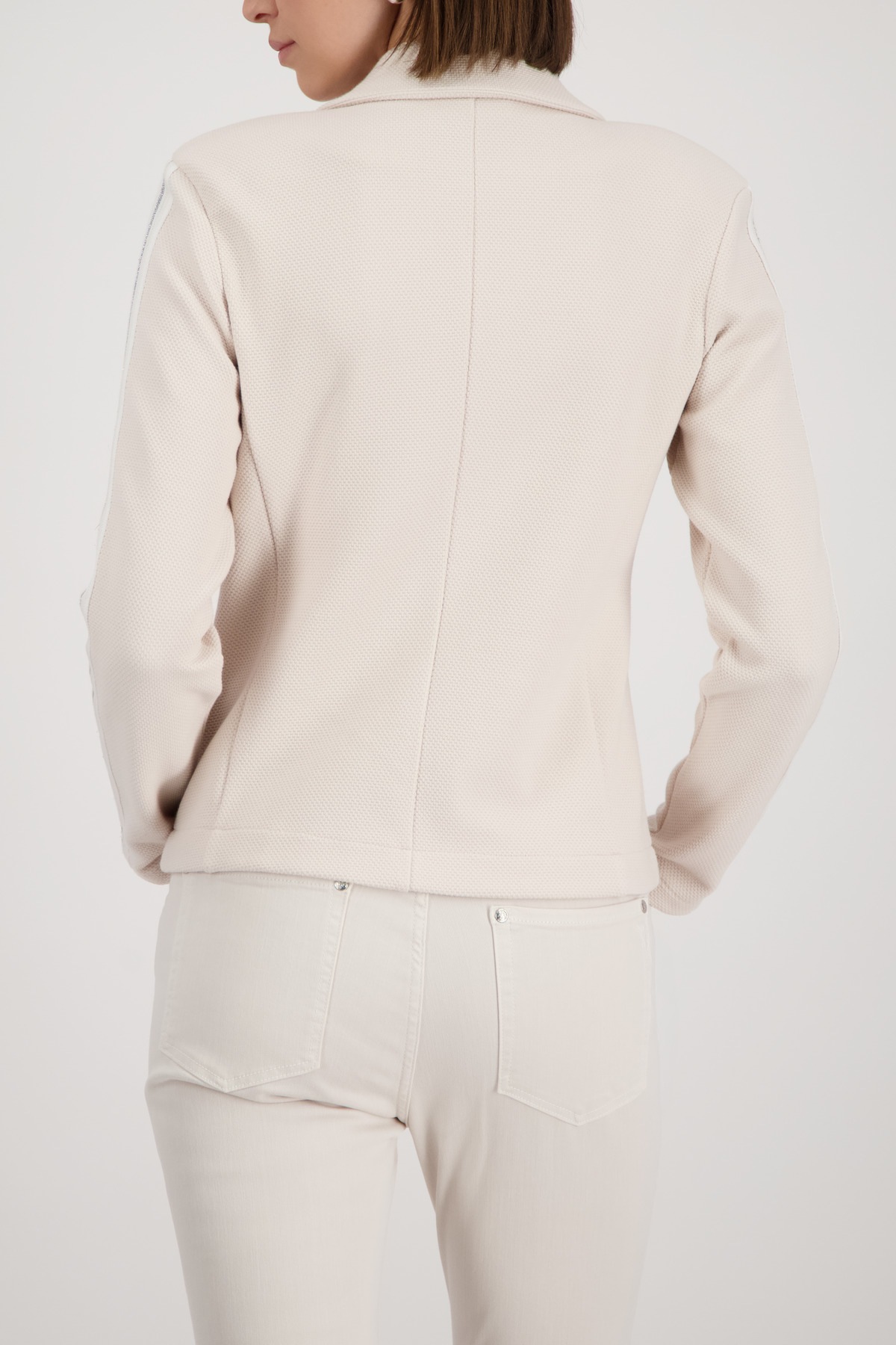 Monari Basic Piquee Men's Blouson Beige Size 44 2