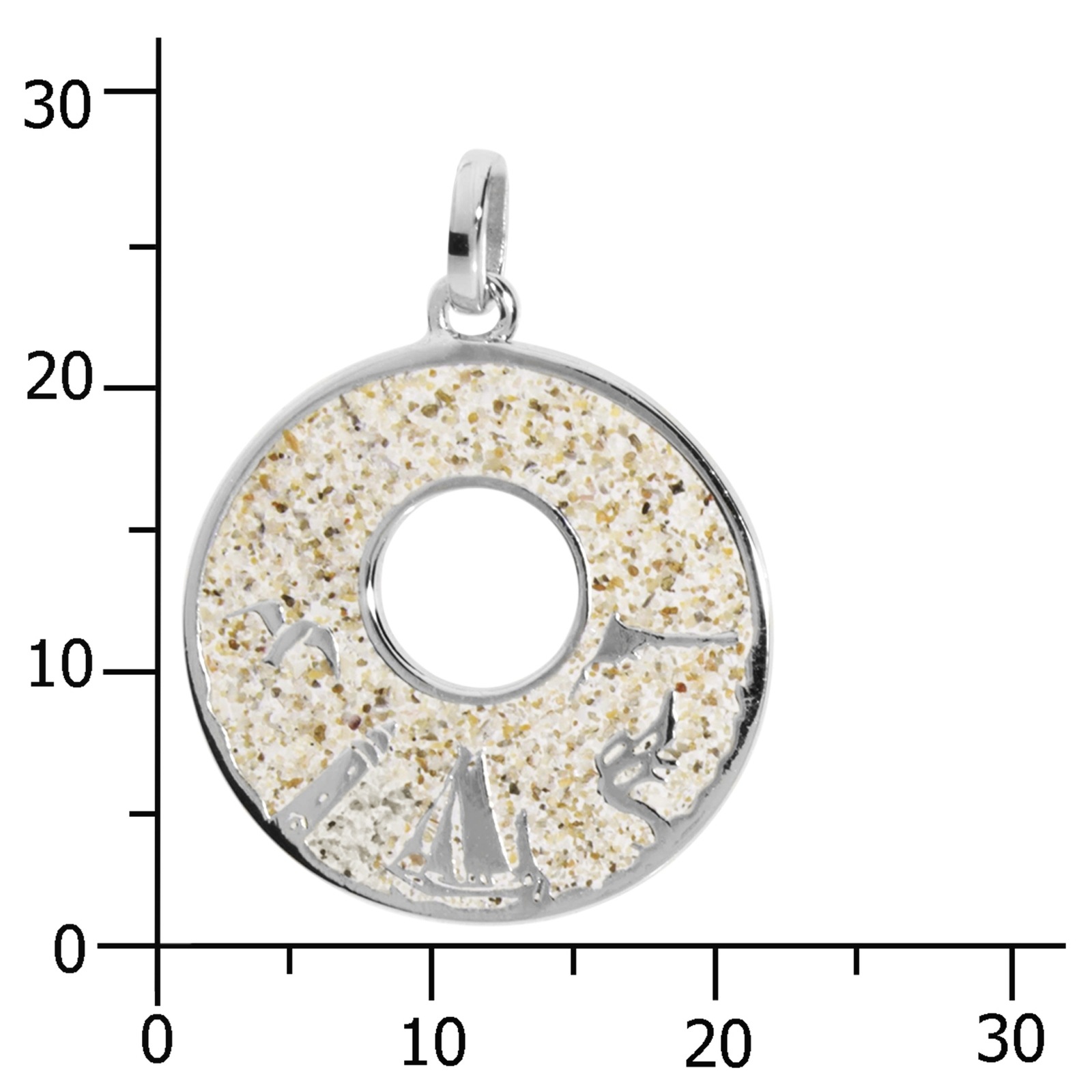 OSTSEE-SCHMUCK Kettenanhänger »Ostsee-Schmuck Anhänger Fischland-Darß-Zingst« 1 Stk. tlg.