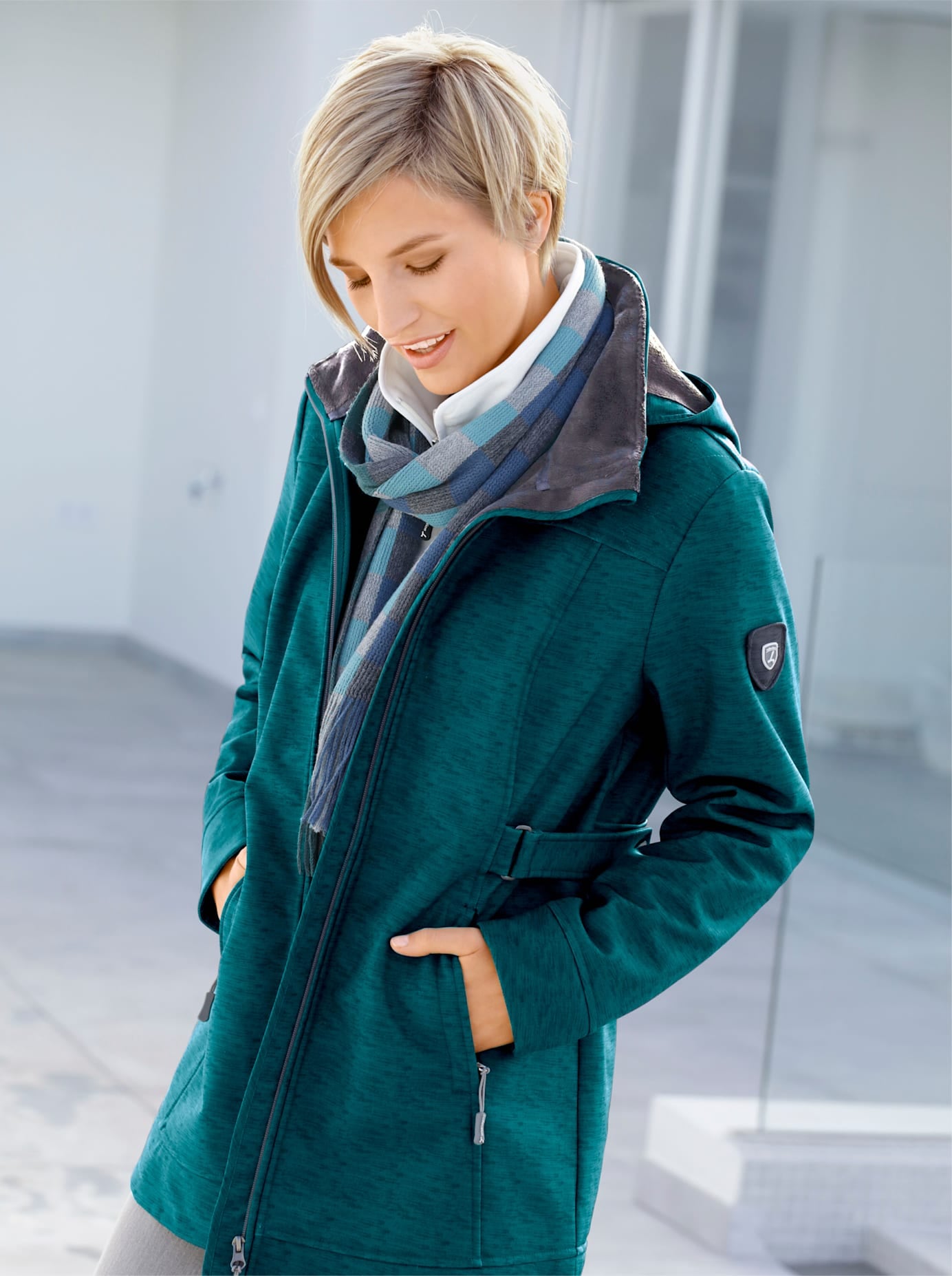 Casual Looks Softshelljacke, mit Kapuze