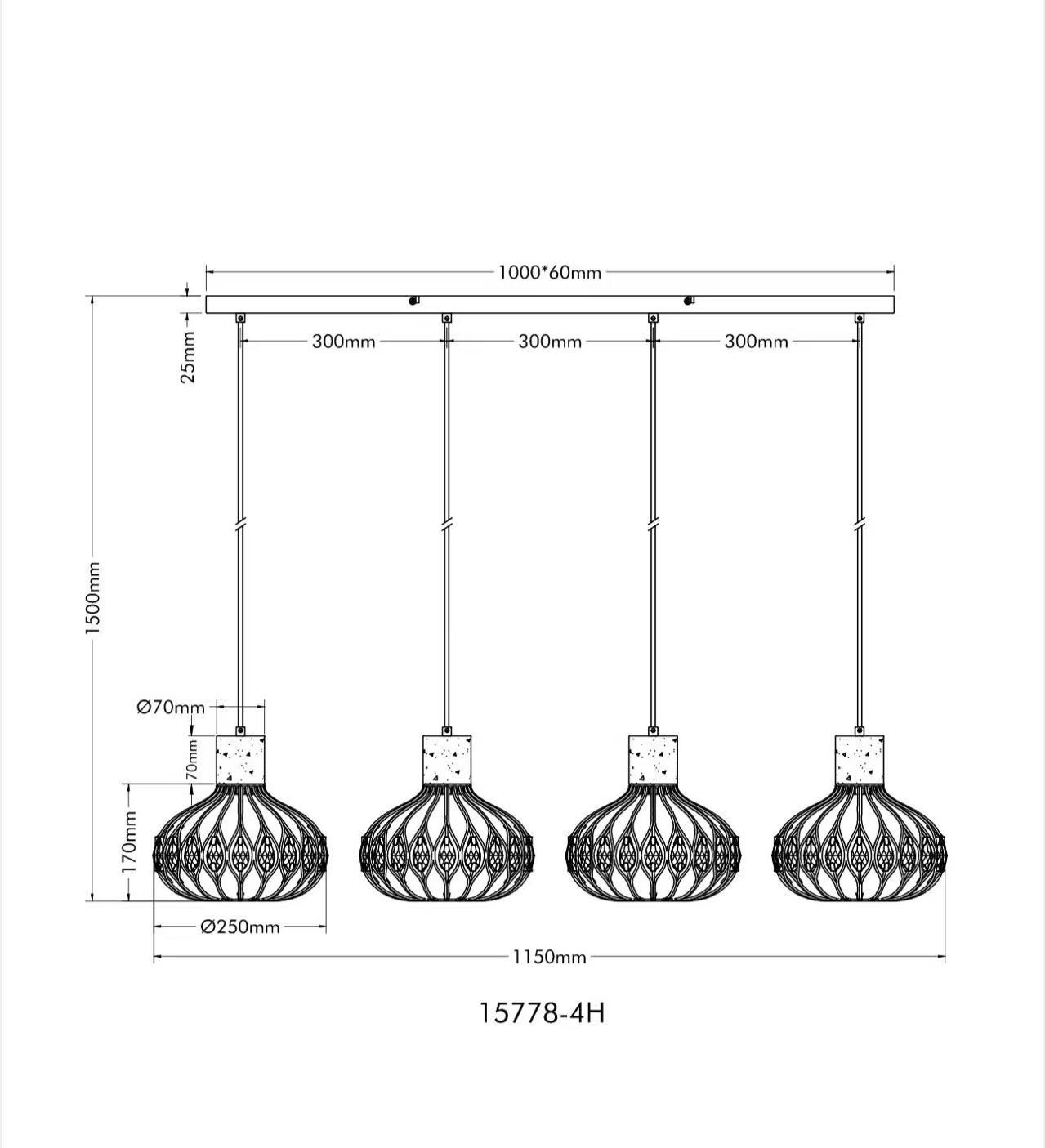 GLOBO LIGHTING Hängeleuchte »DORTHY« E27 1 Stk. Kürzbare Hängeleuchte schwarz matt mit Travertine Stein, modern