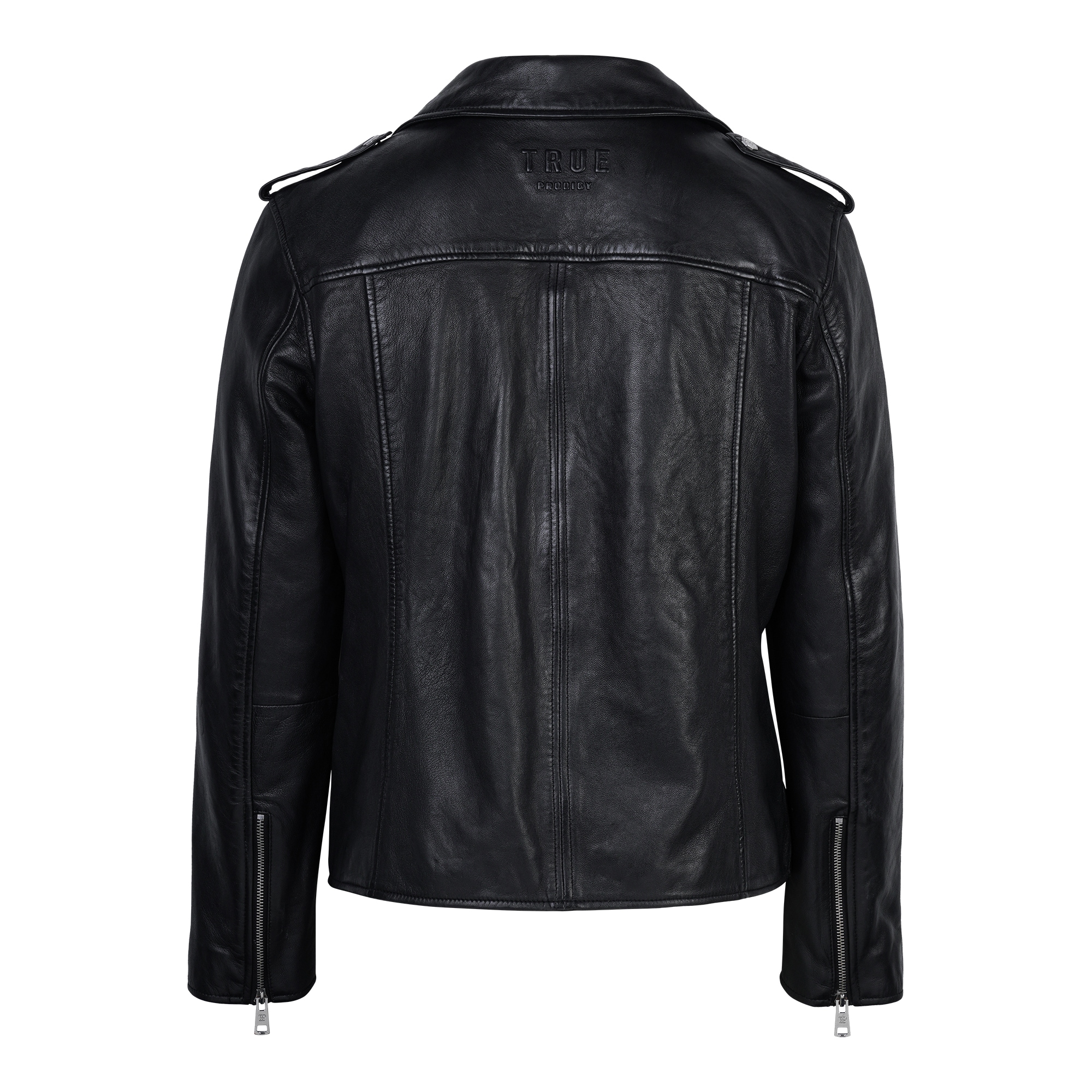 trueprodigy Lederjacke »Easton Diverse Reißverschlüsse und Gürtel« ohne Kapuze