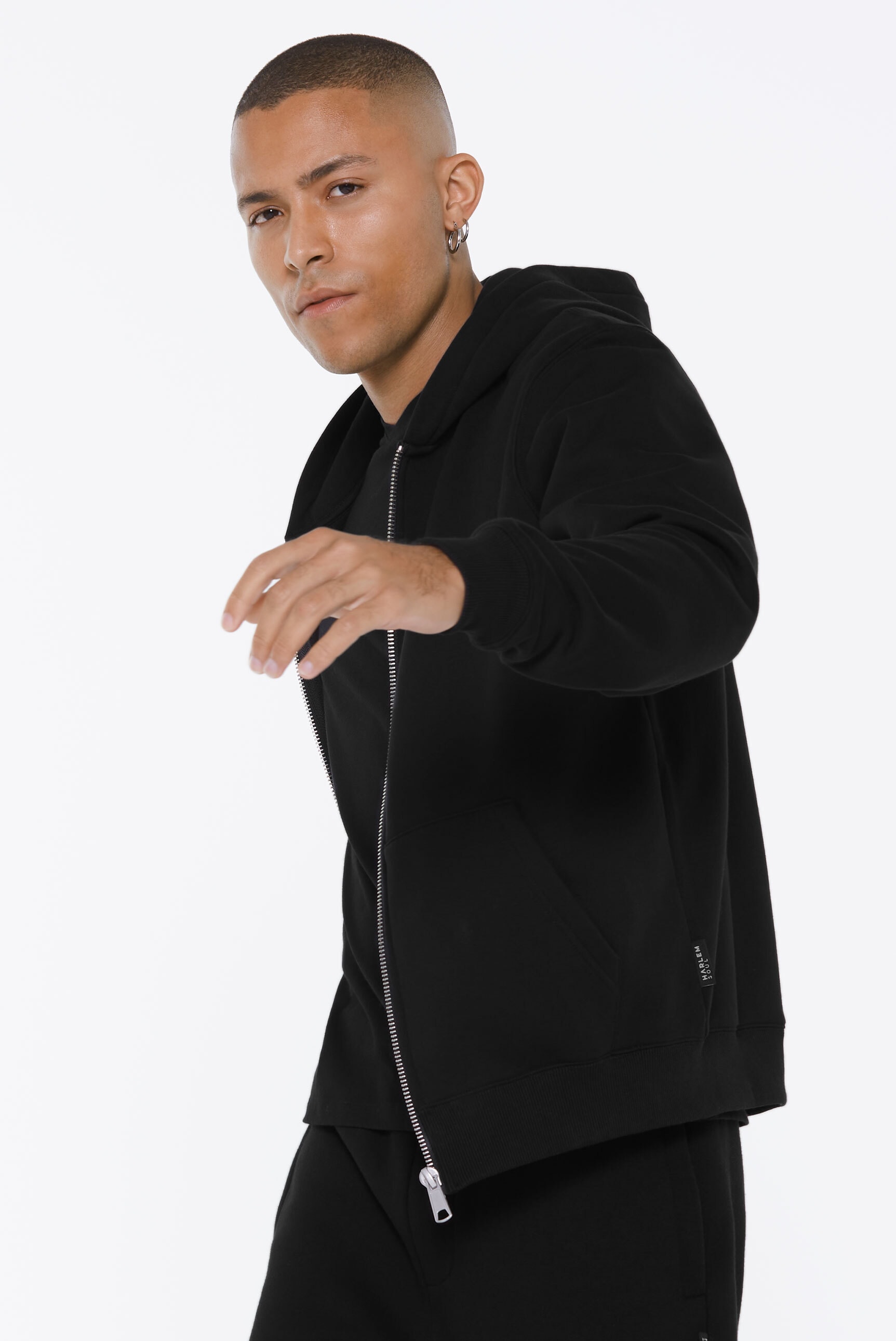 Harlem Soul Kapuzensweatjacke, mit Baumwolle