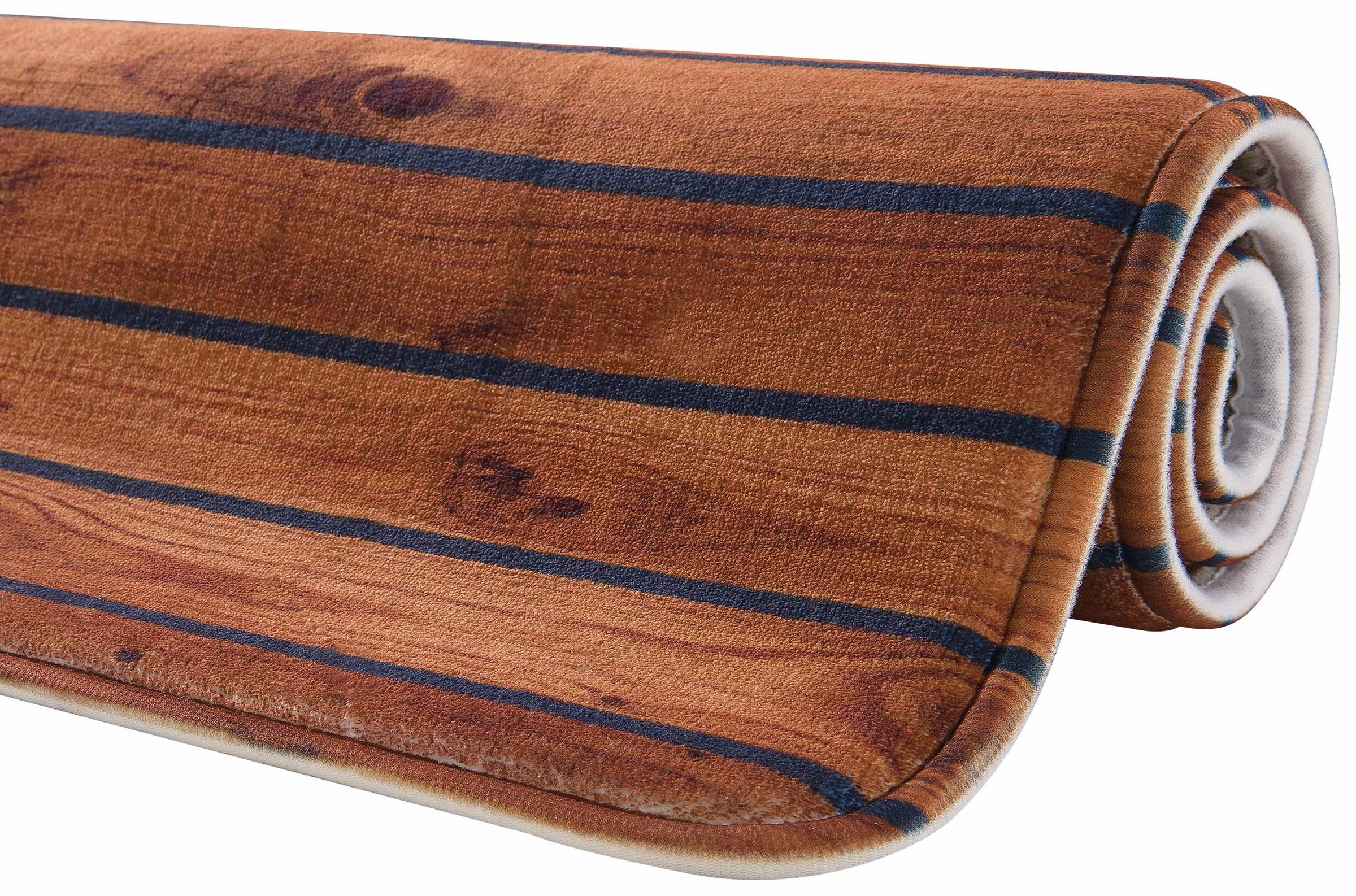 Badematte Holzoptik, my home, Höhe 14 mm, rutschhemmend beschichtet