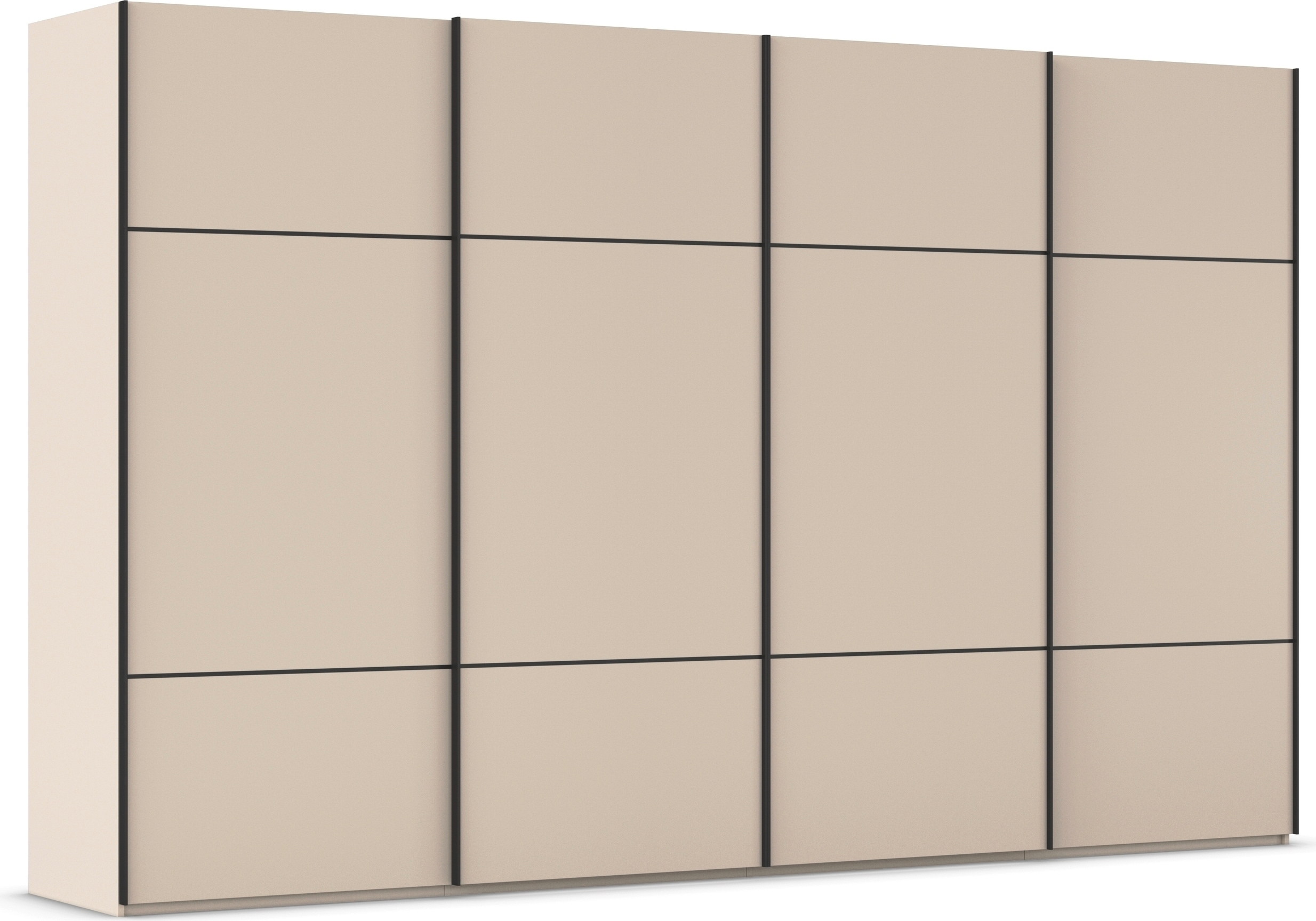 rauch 1100000002199 "Kleiderschrank Schrank Garderobe Schlafzimmerschrank SCALE-TRIO" edle dreigeteilte Front, 2 Zierleisten in Griff-Farbe MADE IN GERMANY