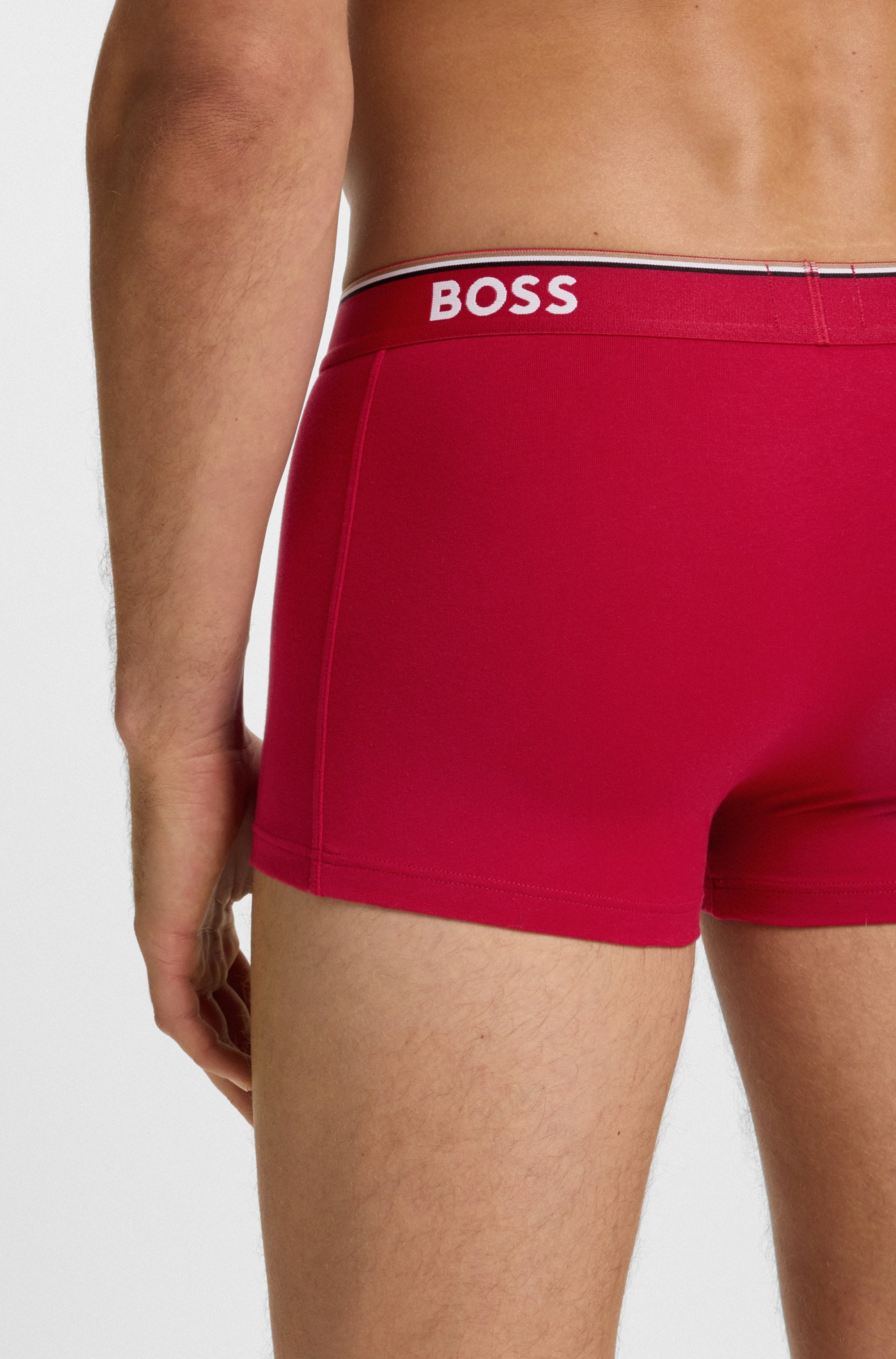 BOSS Boxer »TRUNK 3 PACK«, (3 St.), BOSS Schriftzug auf dem Bund