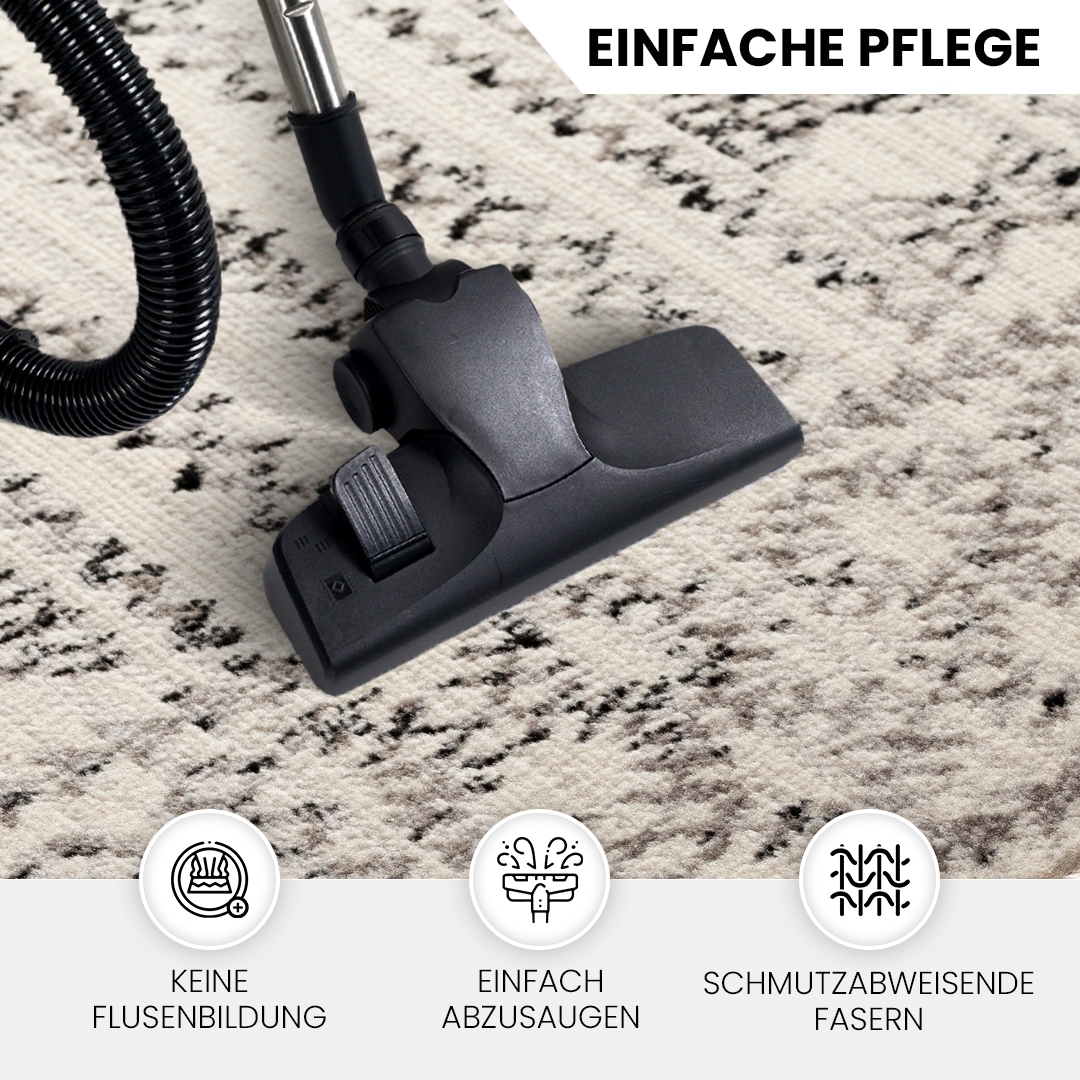 Livabliss Teppich »IPOH«, rechteckig, 11 mm Höhe, Skandinavischer Teppich, Kurzflor Boho-Wohnzimmerteppich, Läufer