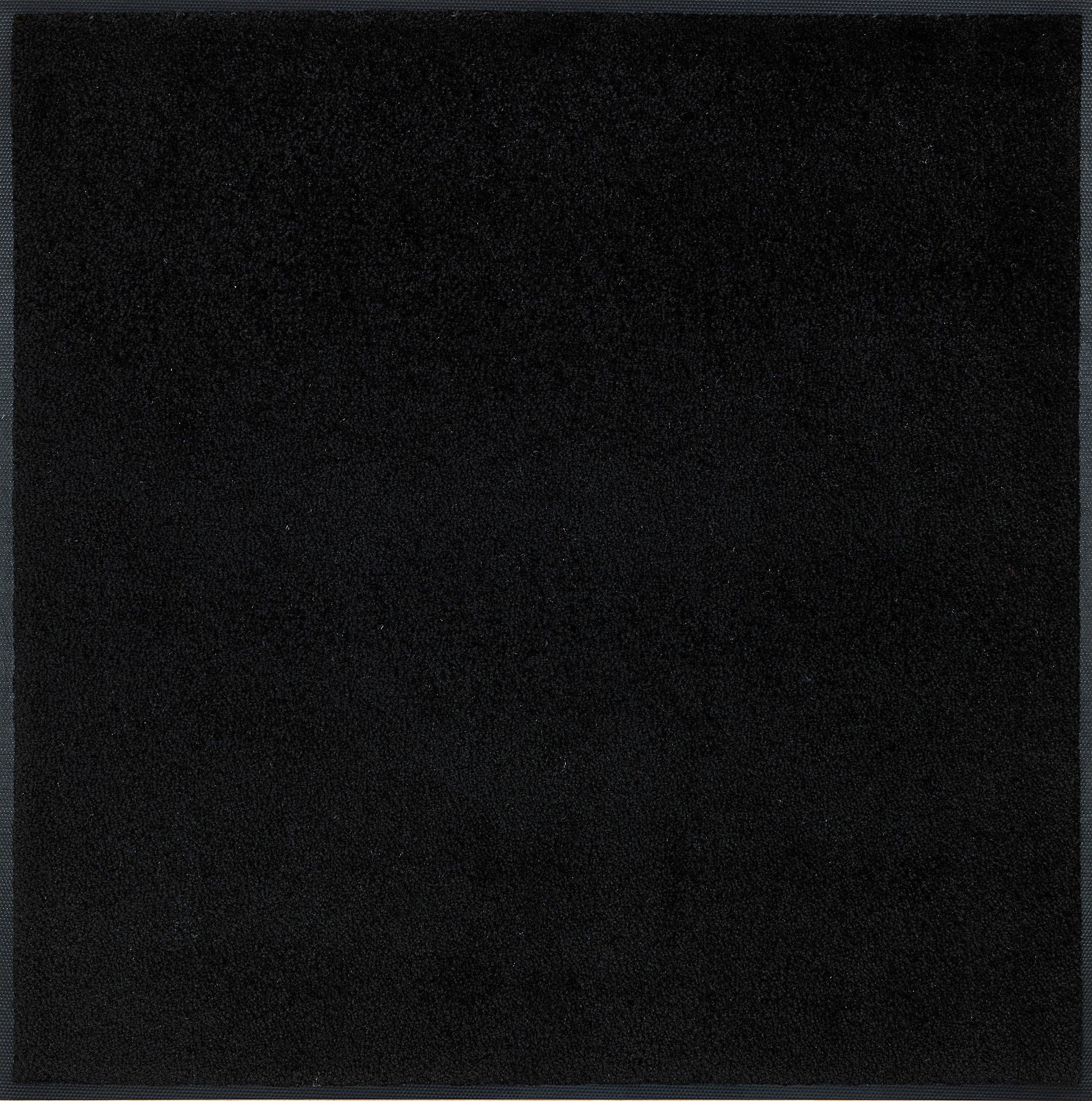 Fußmatte "Original Uni, Schmutzfangteppich" Gr. 64, schwarz, B:35cm H:9mm L:75cm, Kunstfaser, WASH+DRY BY KLEEN-TEX, Teppiche, Fußmatte, Schmutzmatte, rutschhemmend, auch als Läufer erhältlich 2