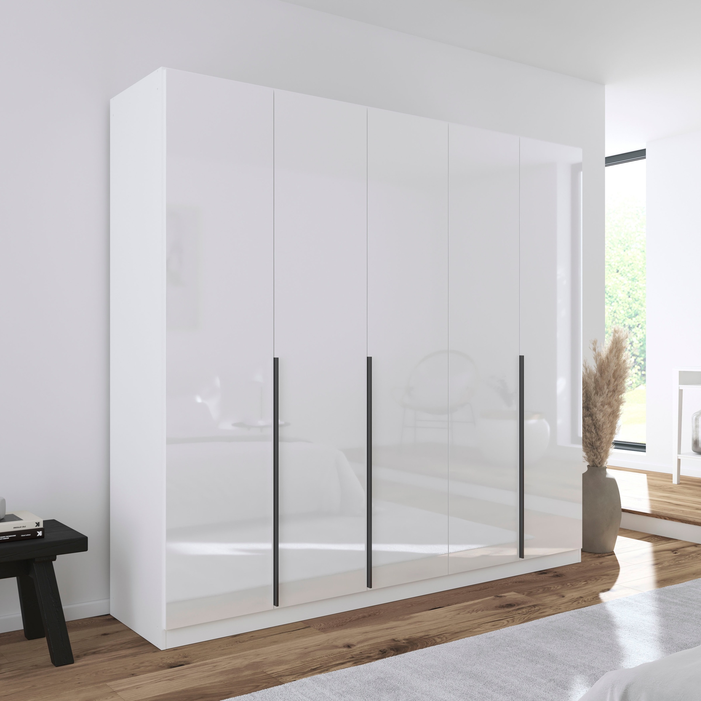 Thumbnail - rauch Drehtürenschrank "Kleiderschrank Schrank Garderobe AGORDO TOPSELLER Schlafzimmer", (in zwei Griff-Farben mit Dekor...