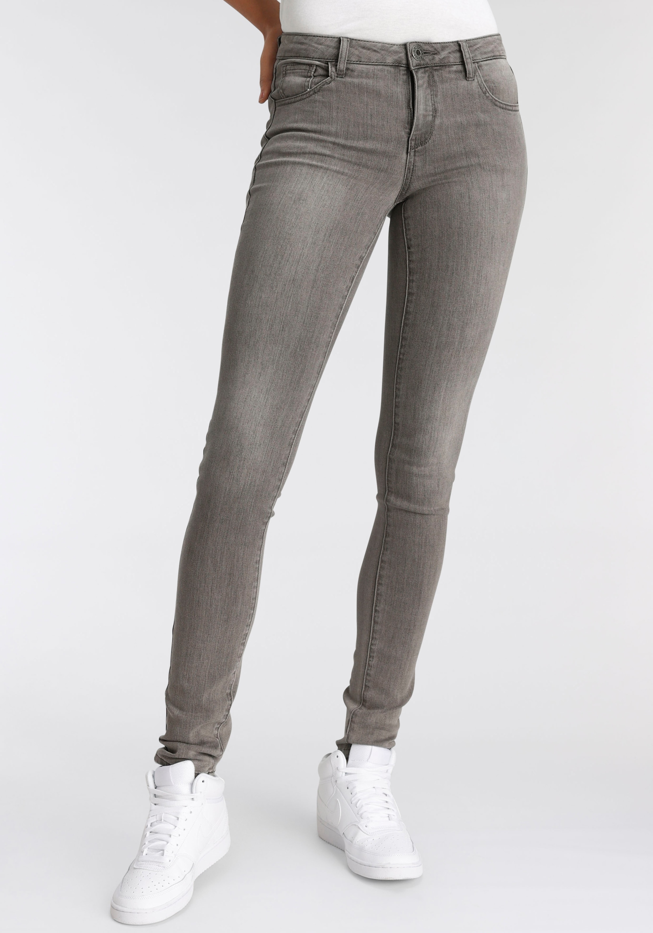 Arizona Skinny-fit-Jeans | BAUR Mid Waist »Ultra-Stretch«, bestellen