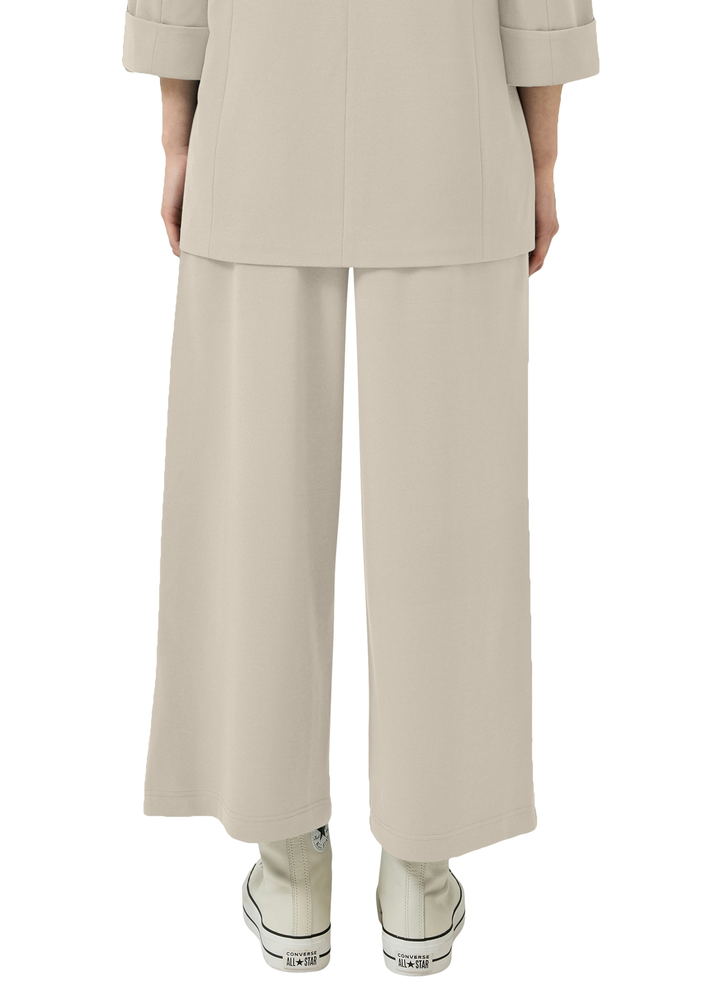 QS Culotte Sommerhose mit Knopf-Design am Gummibund günstig online kaufen