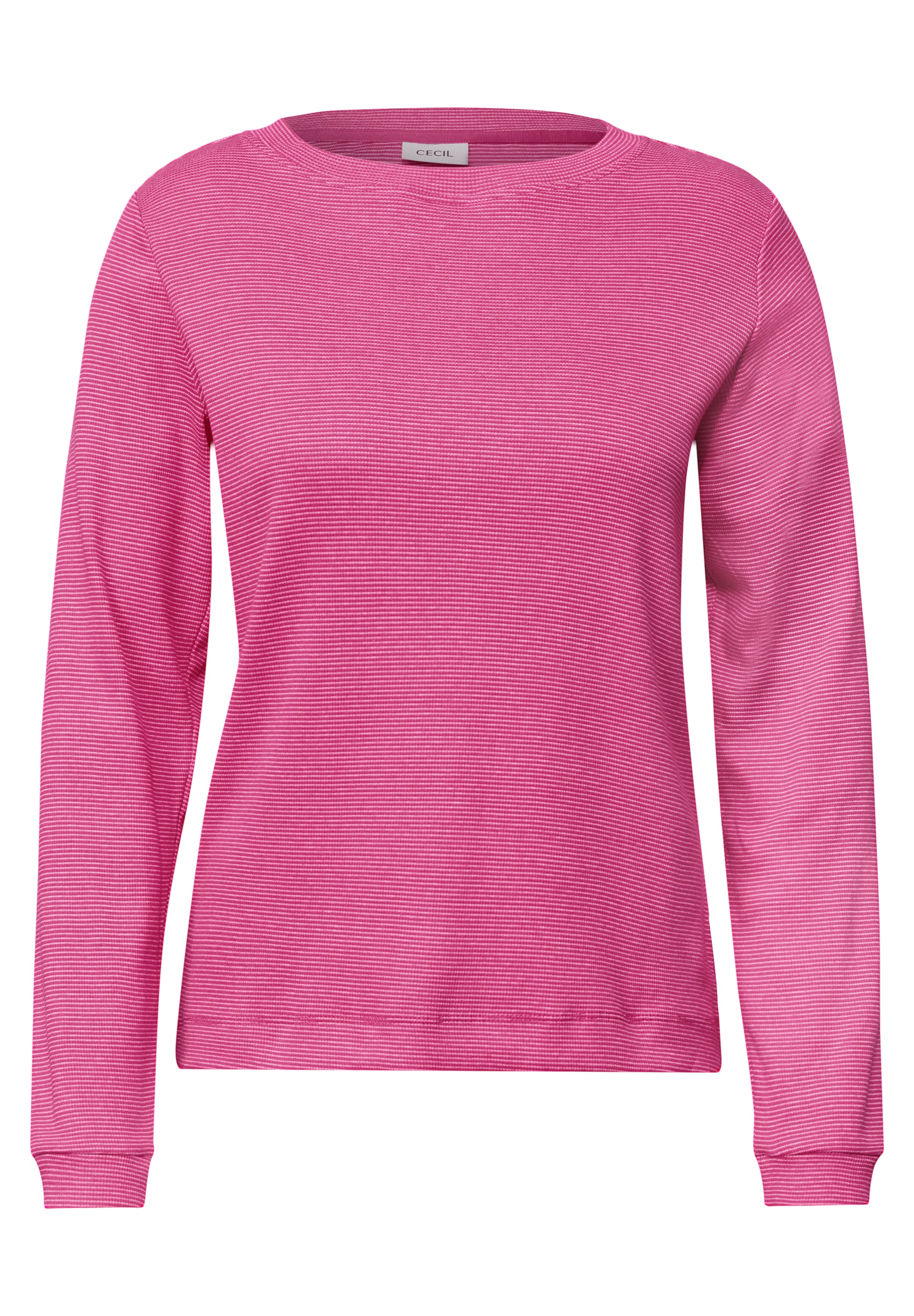 Cecil Langarmshirt Shirt mit schmalem Streifenmuster