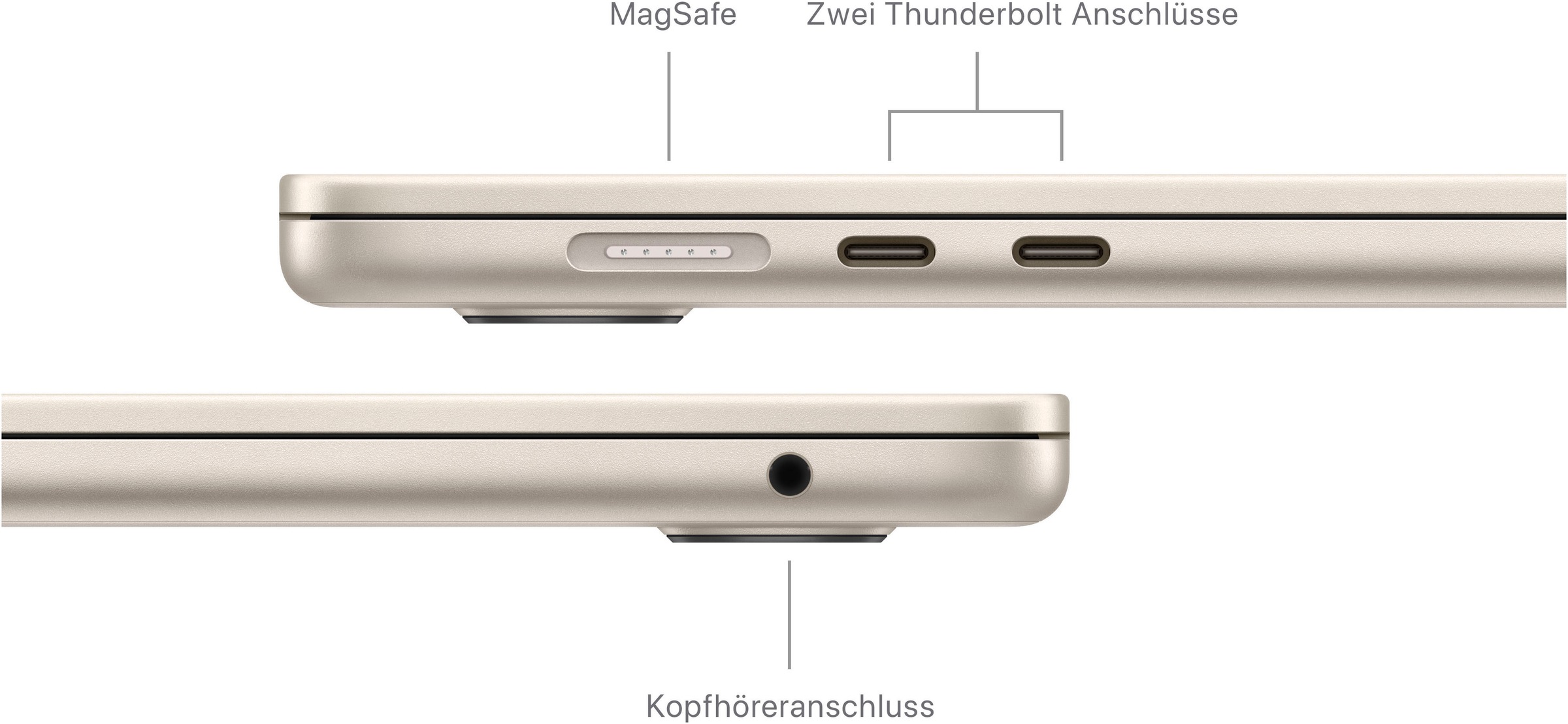 Apple Notebook »MacBook Air 15''CTO«, 38,91 cm, / 15,3 Zoll, Apple, M3, 10-Core GPU, 256 GB SSD
