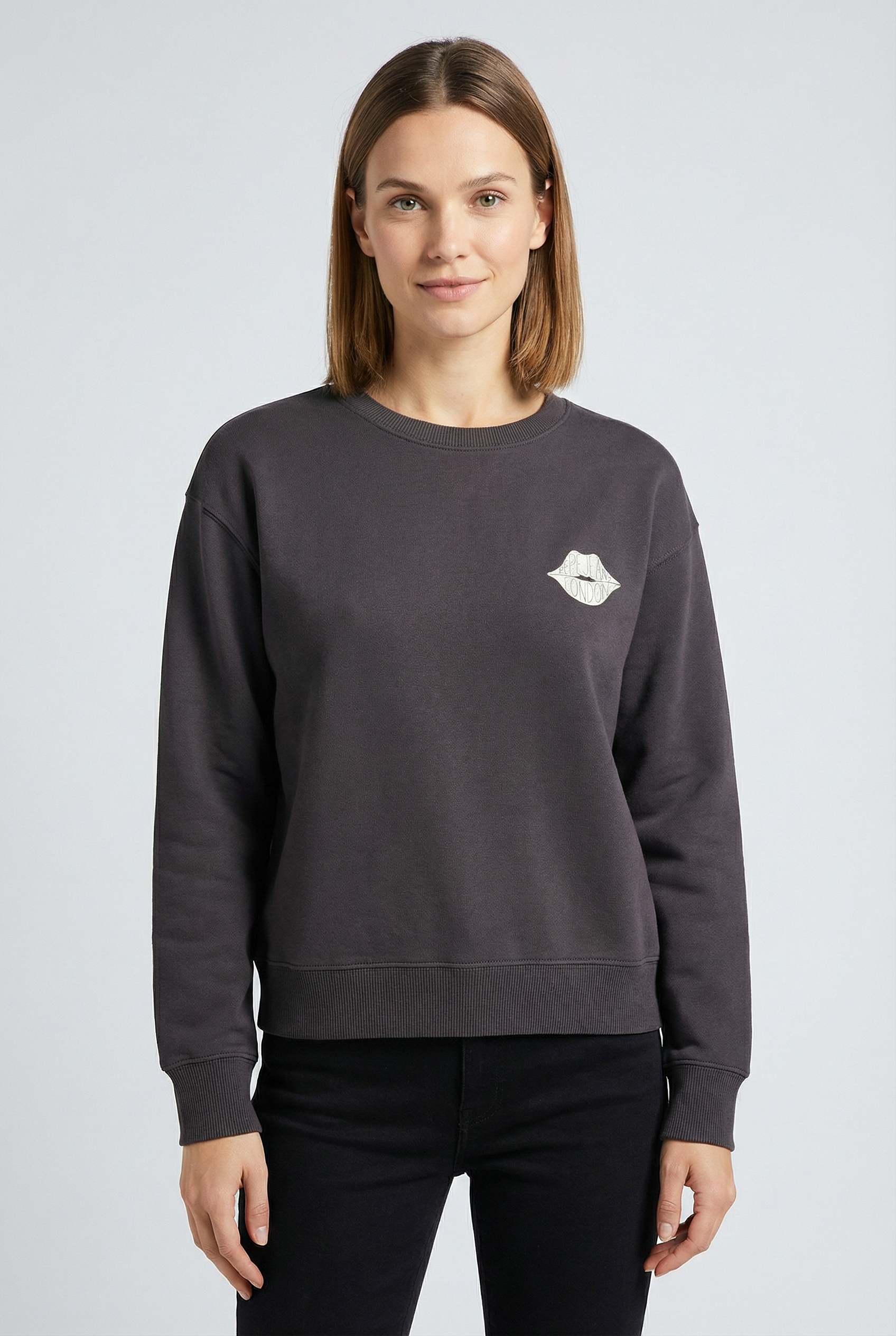 Pepe Jeans Sweatshirt "LETHA", mit geripptem Rundhals günstig online kaufen