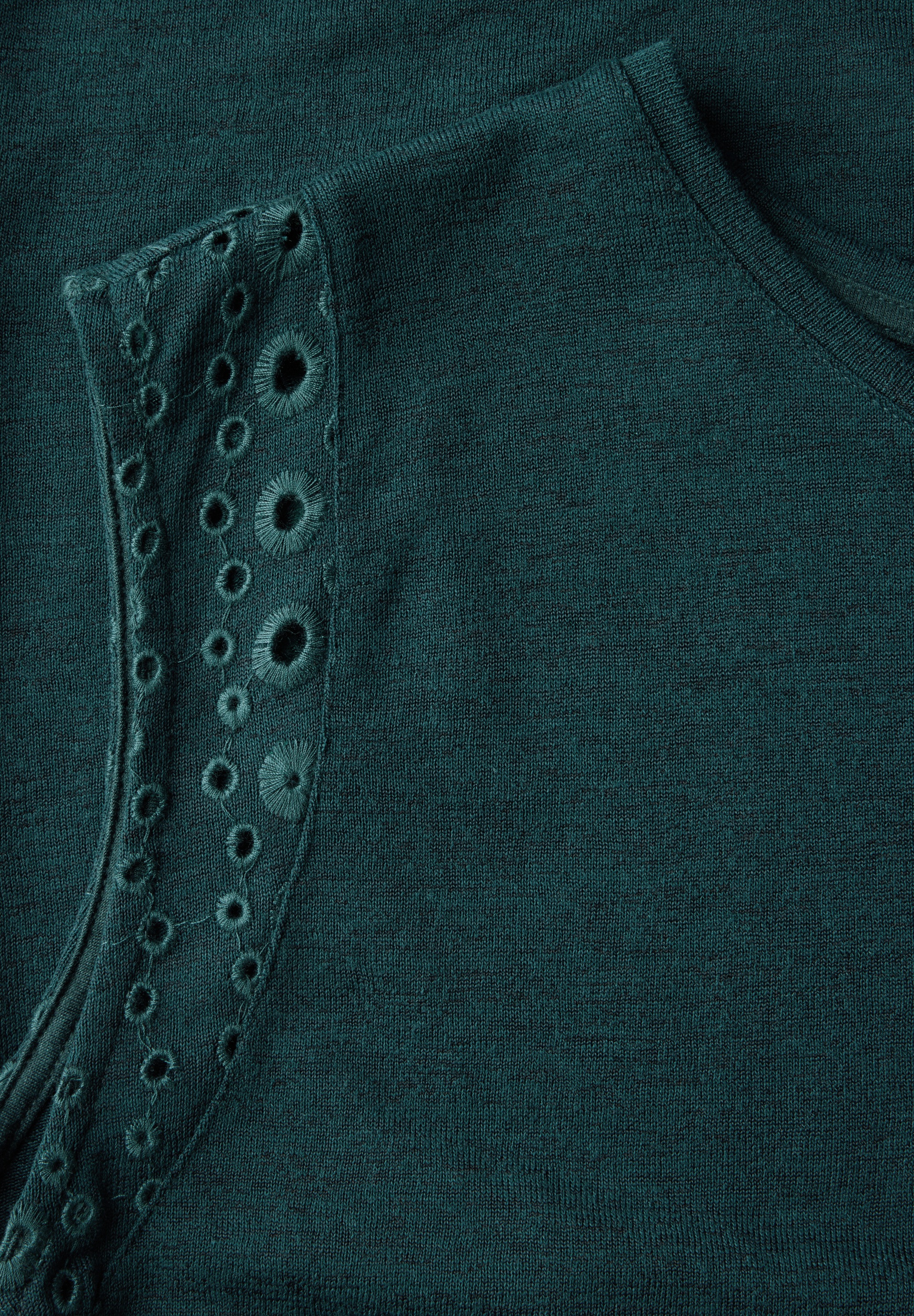 STREET ONE T-Shirt, in Melange Optik