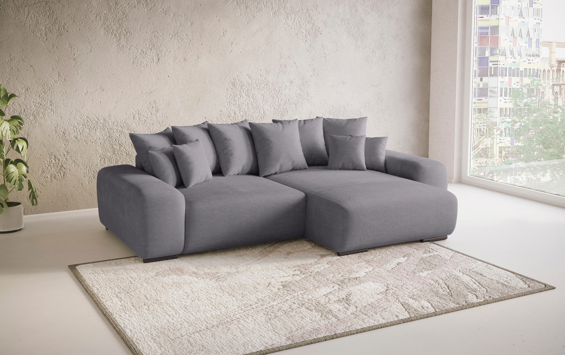 Mr. Couch Ecksofa »Sundance L-Form«, Dauerschläfer mit EasyBett-Schlaffunktion, Bettkasten