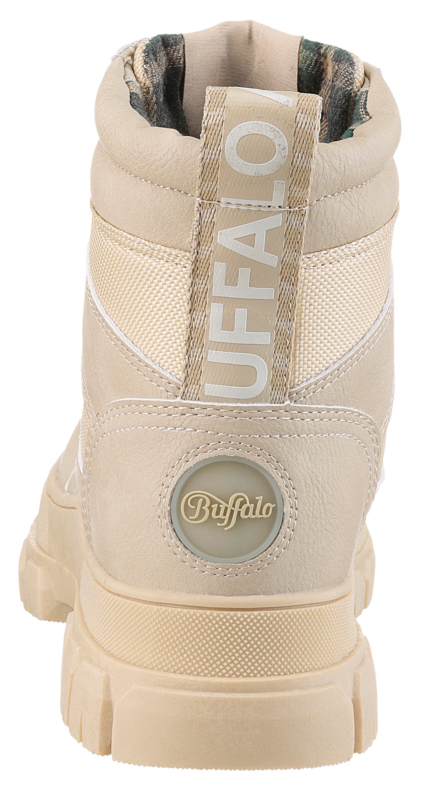 Buffalo Schnürboots »NOVA COM VEGAN«, Stiefelette, High Top Sneaker, Plateauabsatz, mit Memory Foam