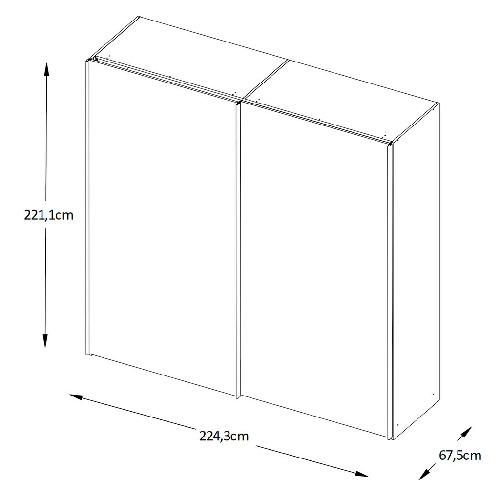 Wohnen Kleiderschränke STAUD Schwebetürenschrank »Sinfonie Plus«, Mit Spiegeltüre und in vier verschiedenen Ausstattungsvariante Wohnen Kleiderschränke STAUD Schwebetürenschrank »Sinfonie Plus«, Mit Spiegeltüre und in vier verschiedenen Ausstattungsvariante