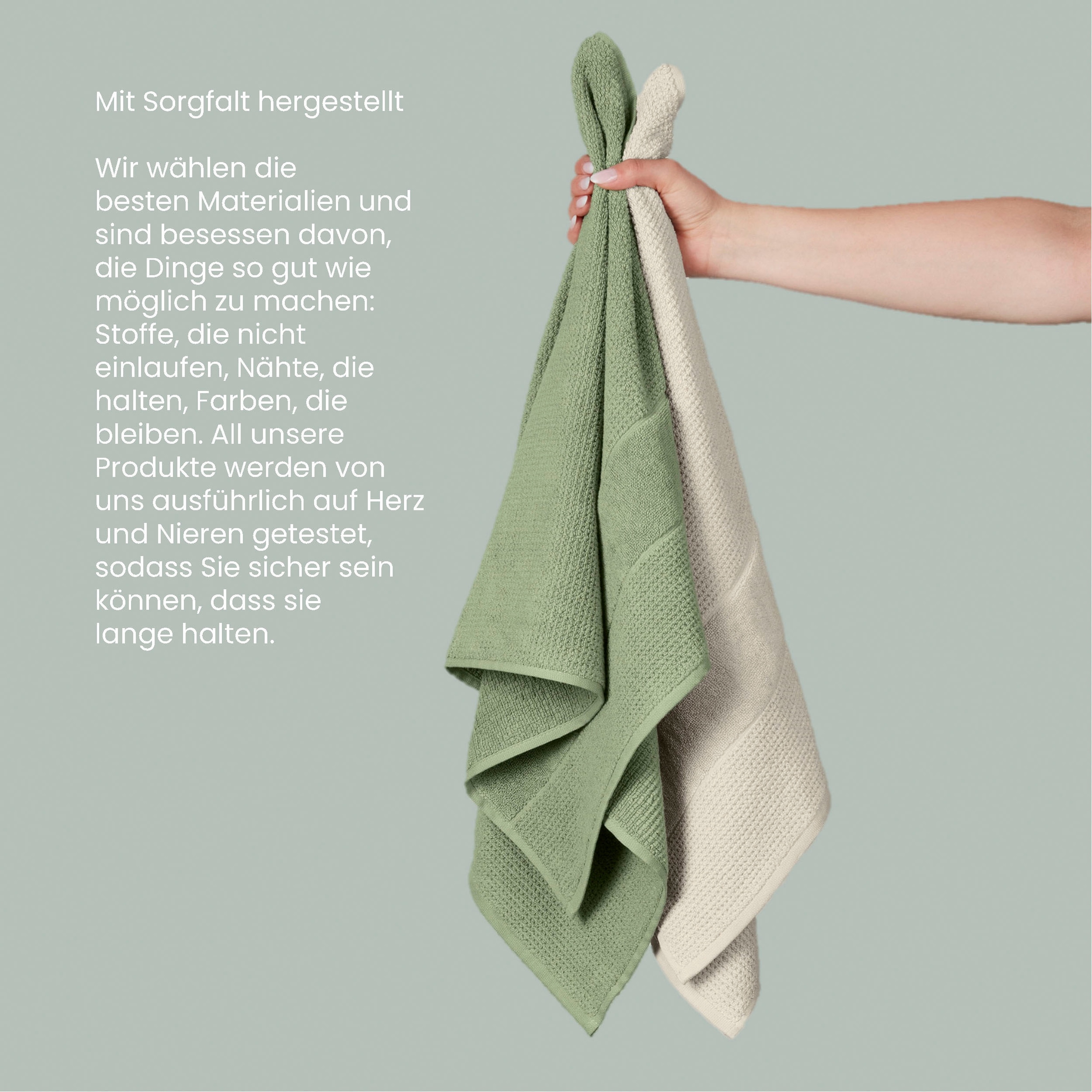Duschtücher St.), Reiskorn-Optik aus 2er | Handtücher im »Schiesser Turin Schiesser (2 Set BAUR Baumwolle«, 100%