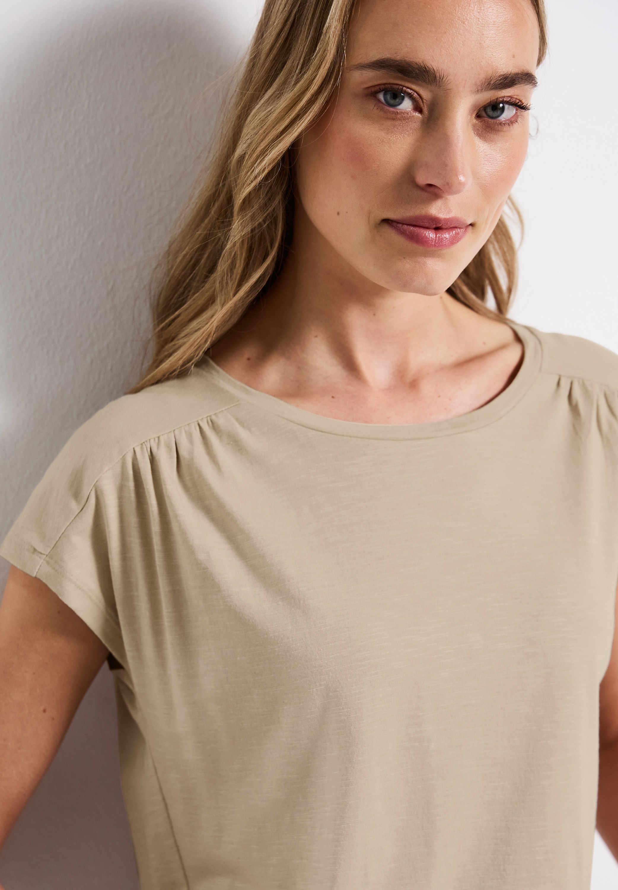 STREET ONE Shirttop, mit Raffung