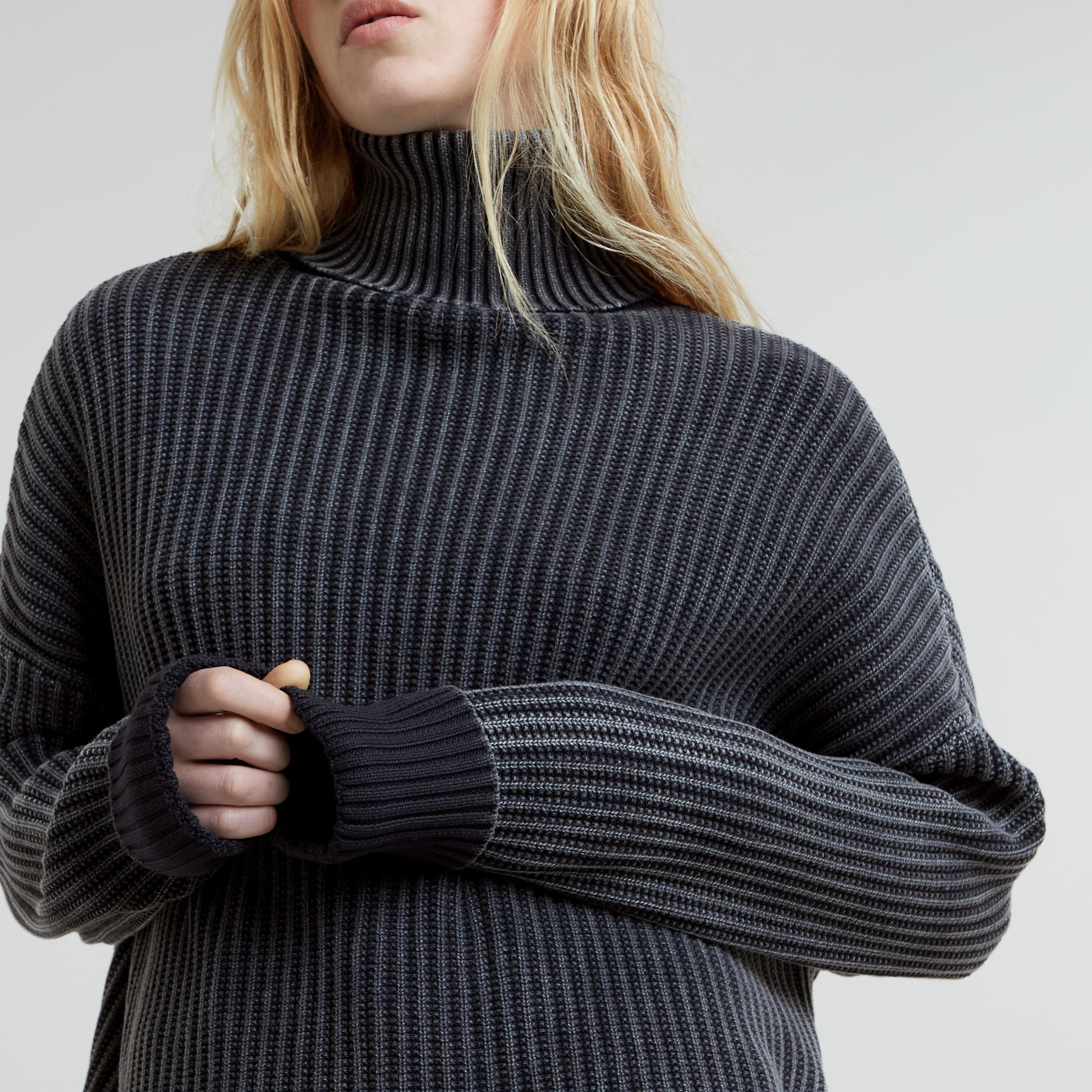 G-STAR Strickpullover »Loose Overdyed Turtle Knit wmn«