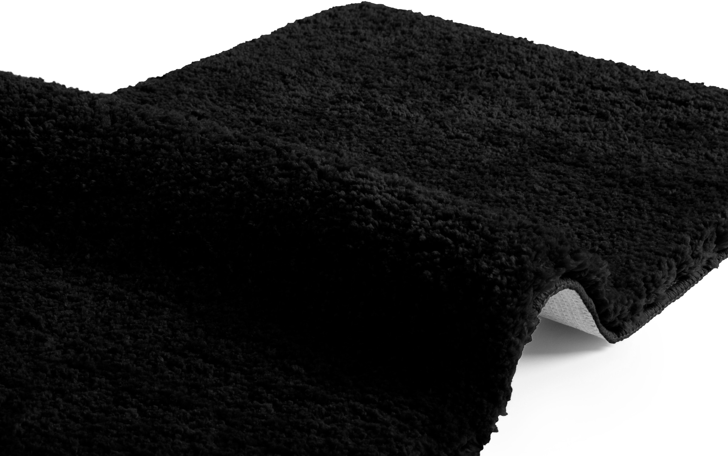 my home Badematte »Sanremo, Badvorleger, Badezimmer Teppich, sehr weich«, rutschhemmend beschichtet, fußbodenheizungsgeeignet-schnell trocknend, Badteppich, unifarben, rechteckig, rund & als 3-tlg. Set erhältlich