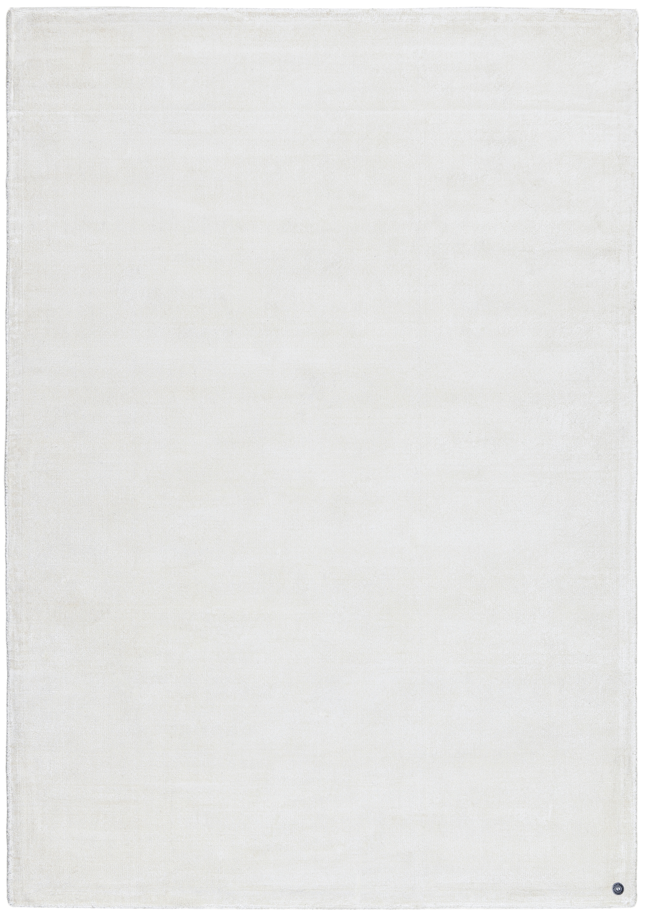 Teppich TOM TAILOR HOME "Shine uni", beige (naturweiß), B:50cm H:8mm L:80cm, Viskose, Teppiche, Teppich, Handweb Teppich, 100% Viskose, handgewebt, mit elegantem Schimmer