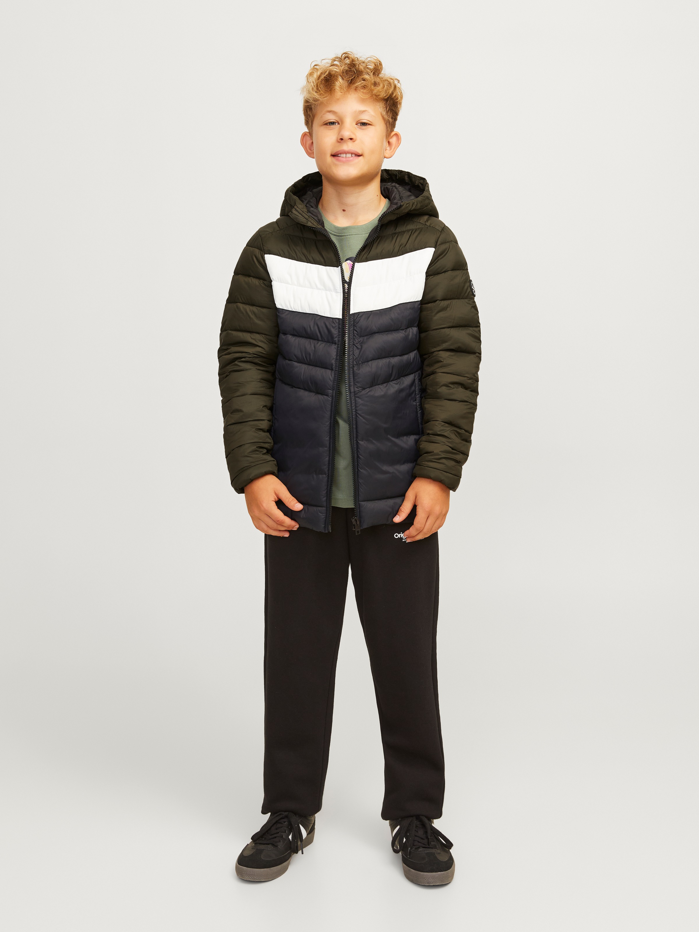 Jack & Jones Junior Steppjacke »JJESPRINT PUFFER HOOD NOOS JNR«, mit Kapuze