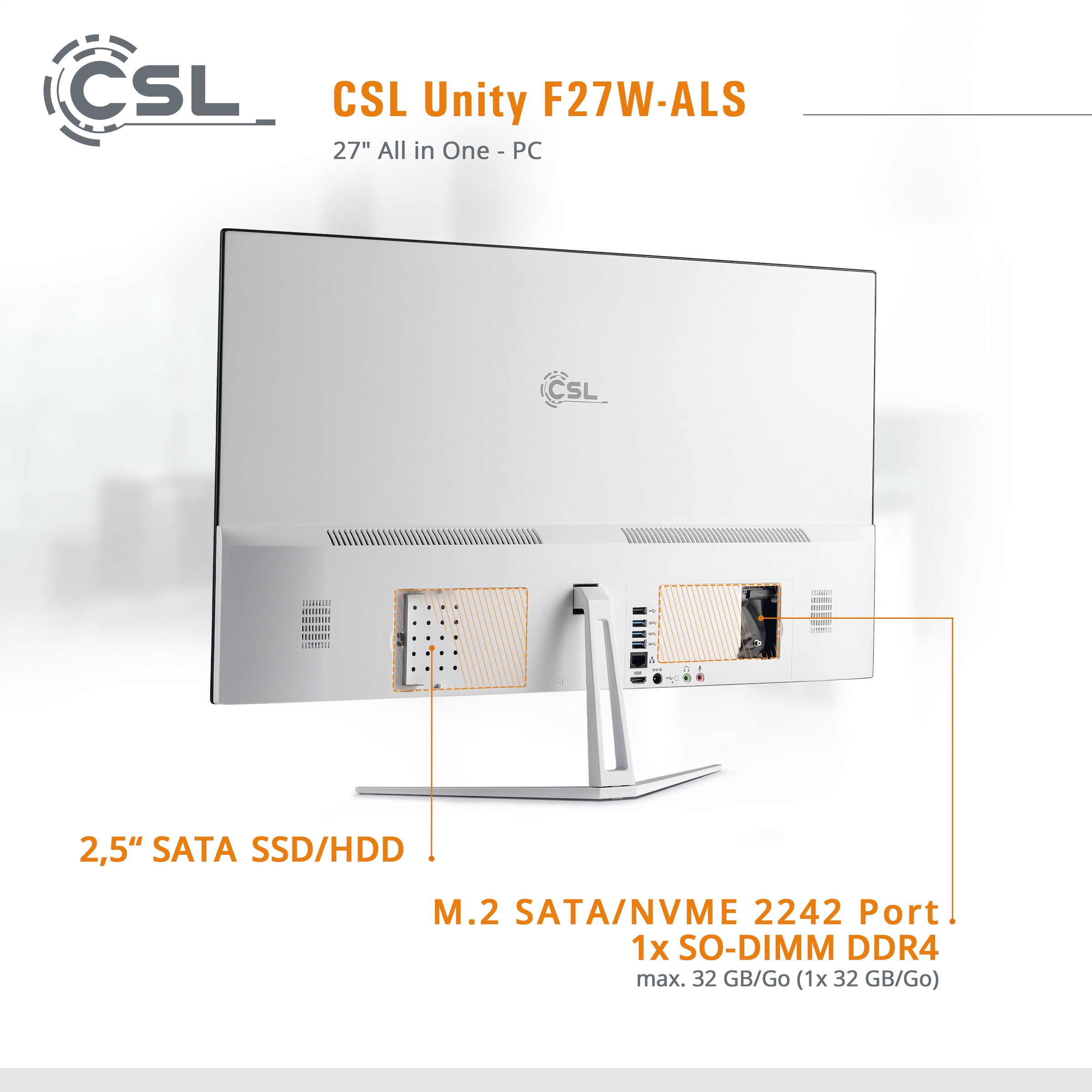 CSL All-in-One PC »Unity F27-ALS N200 Windows 11«