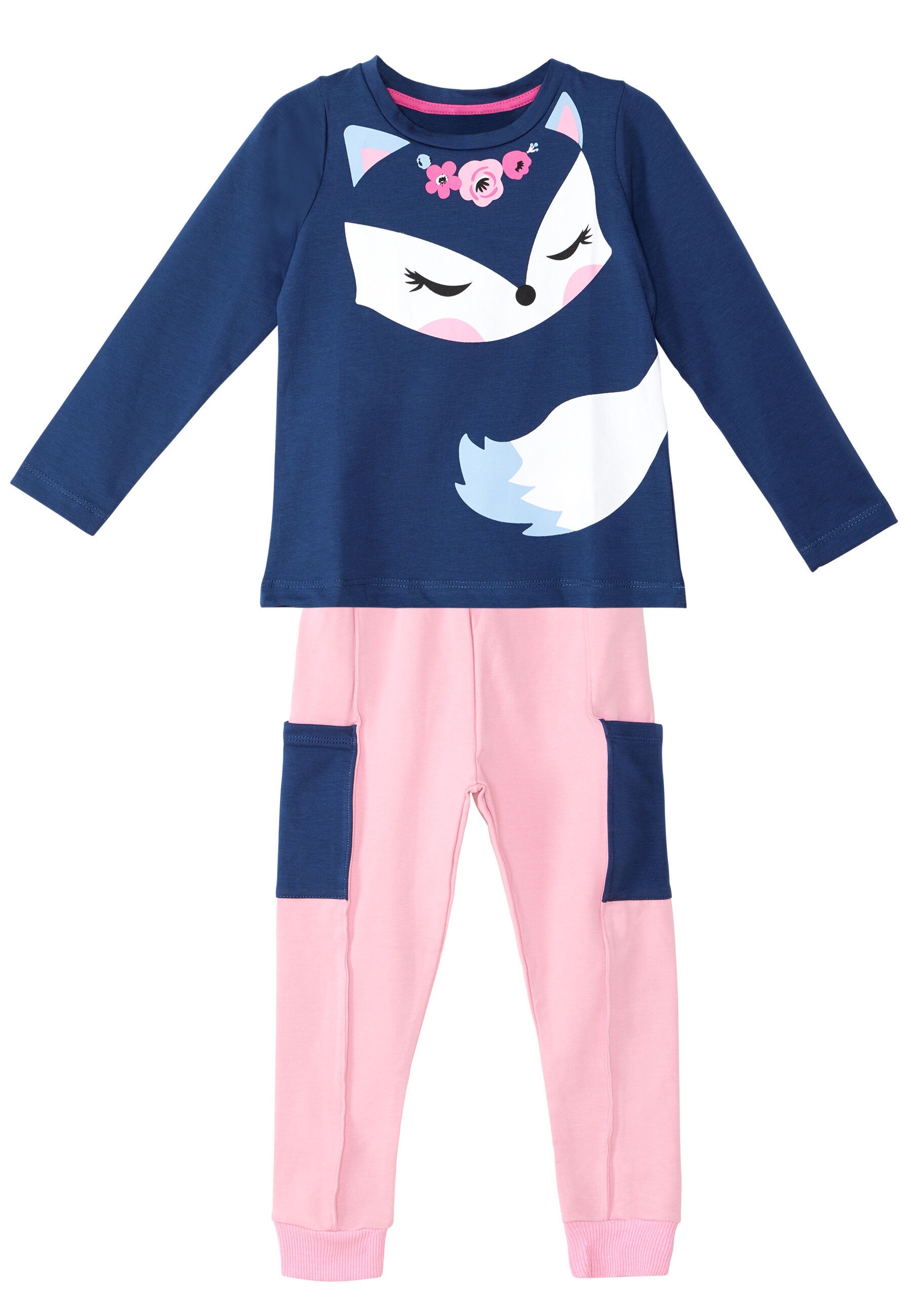 Denokids Hausanzug »Cute Fox« 2 tlg., mit Fuchsaufdruck