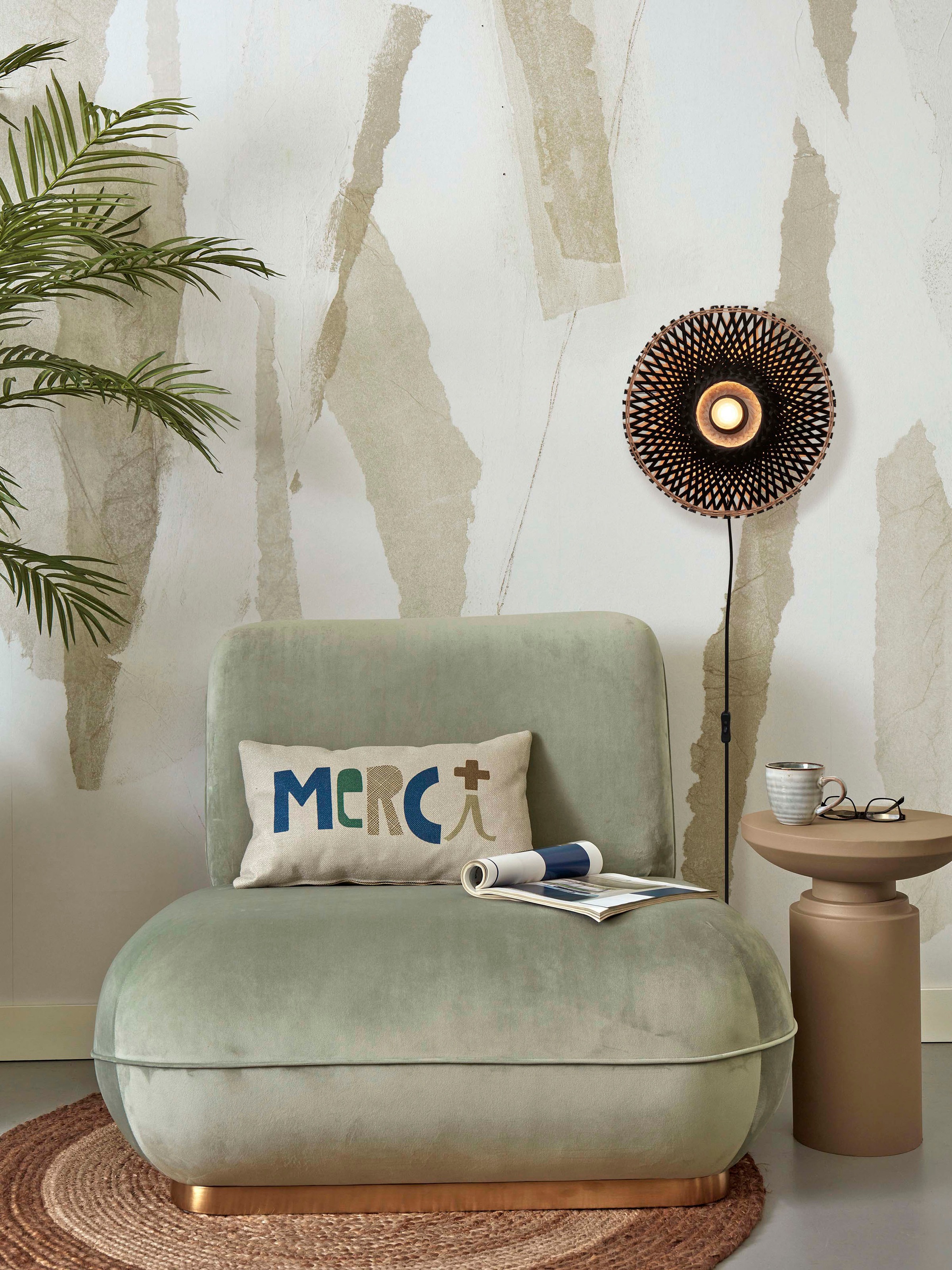 GOOD&MOJO Wandleuchte »KALIMANTAN«, 1 flammig, Leuchtmittel E27 | ohne Leuchtmittel, Nachhaltig