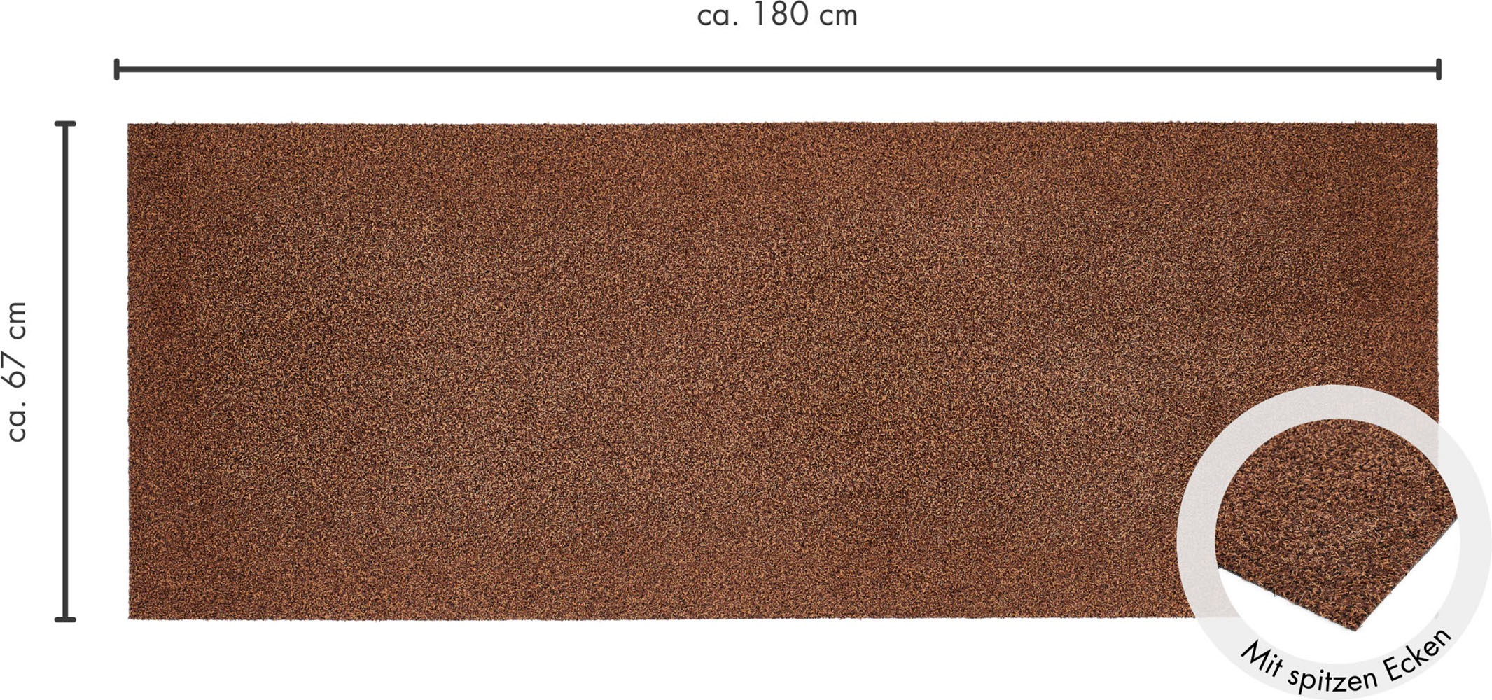 Andiamo Fußmatte »Samson, Made in Netherlands«, rechteckig, 6 mm Höhe, Schmutzfangmatte, waschbar, rutschhemmend, auch als 2er Set erhältlich