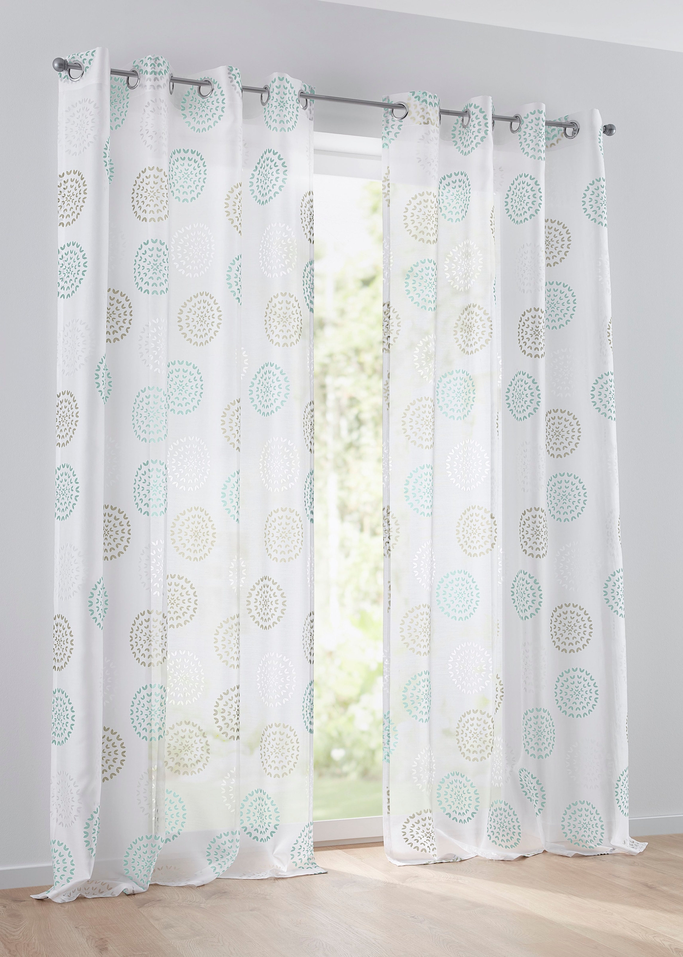 Kutti Vorhang "Bella" Ösen 1 Stk. tlg. Gardine, halbtransparent, Ausbrenner günstig online kaufen