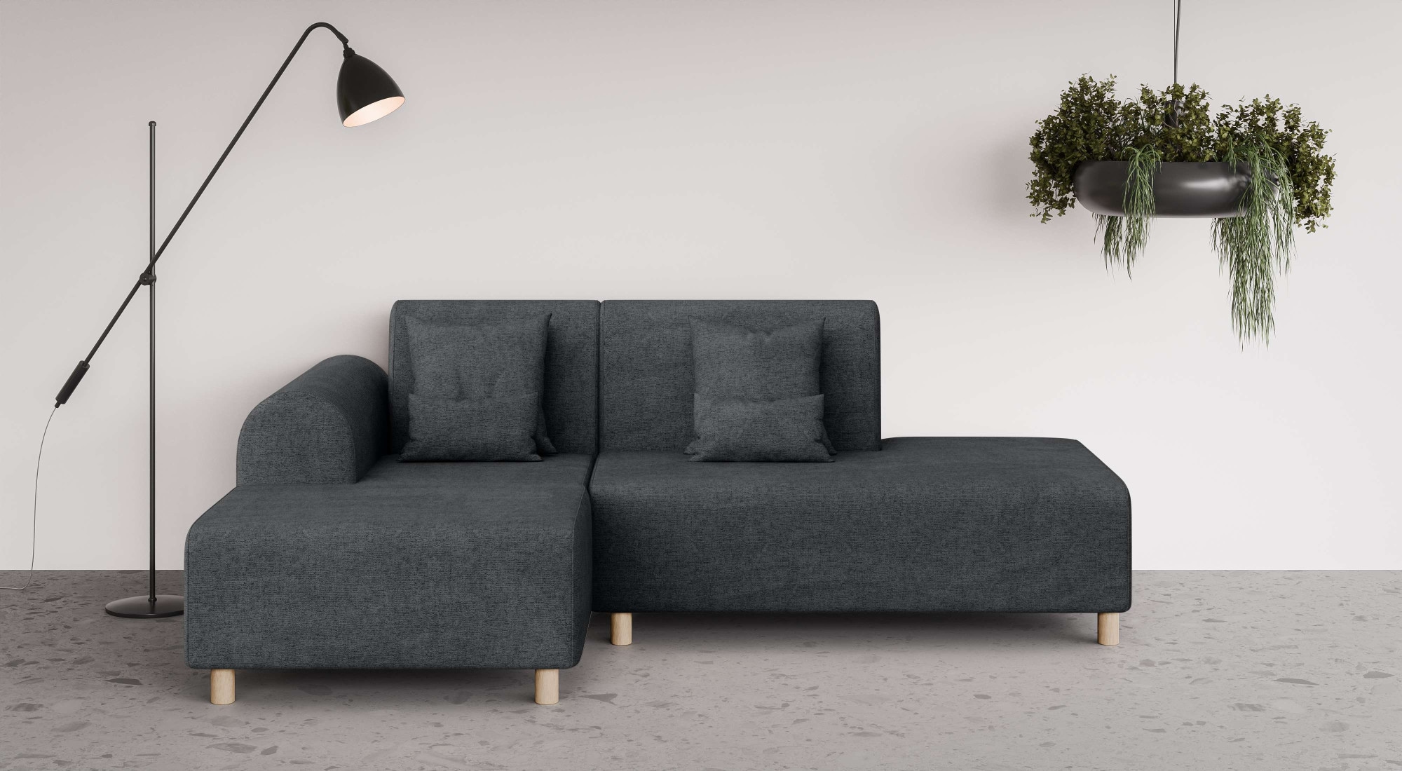 OTTO home Ecksofa "Suyala" L-Form mit Hocker günstig online kaufen