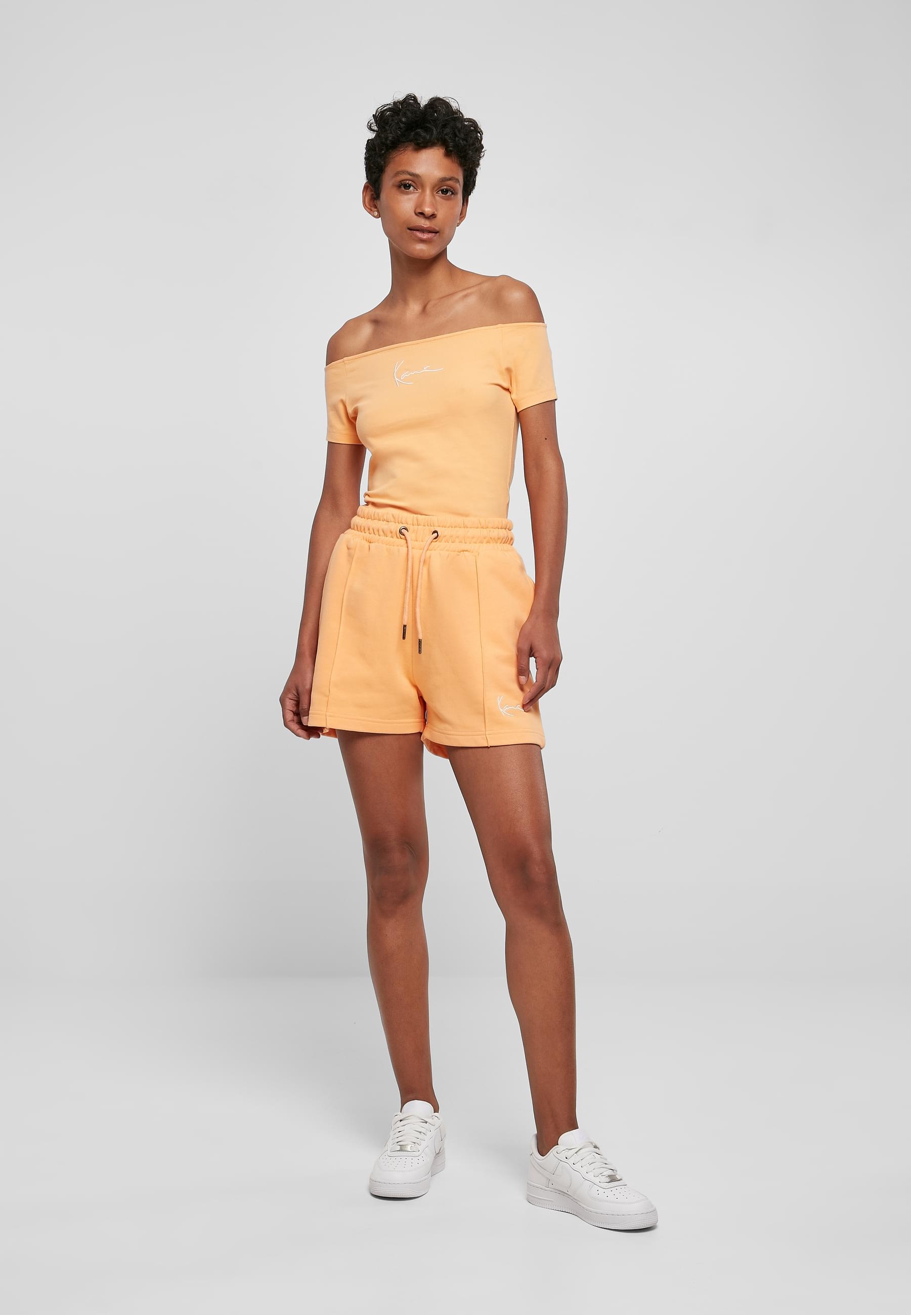 Karl Kani Stoffhose »Karl Kani Damen KW222-053-1 Small Signature Sweat Shorts«, (1 tlg.)