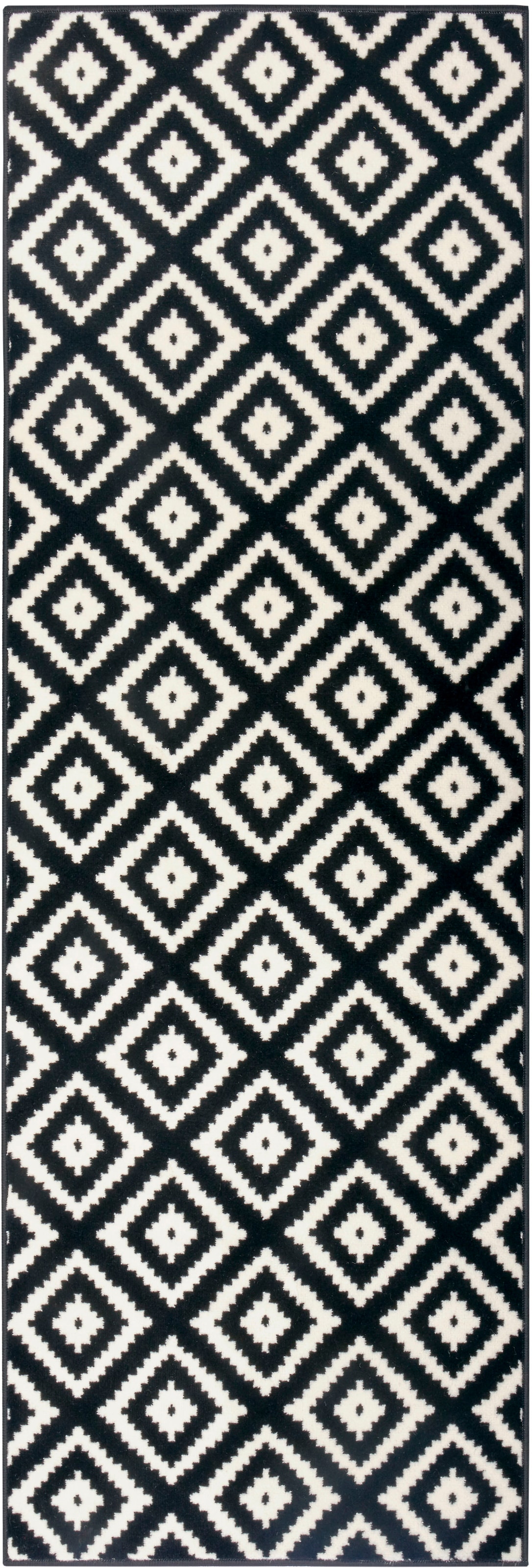 HANSE Home Teppich »Raute«, rechteckig, 9 mm Höhe, Läufer, Kurzflor, Skandi, Raute, Wohnzimmer, Schlafzimmer, Flur
