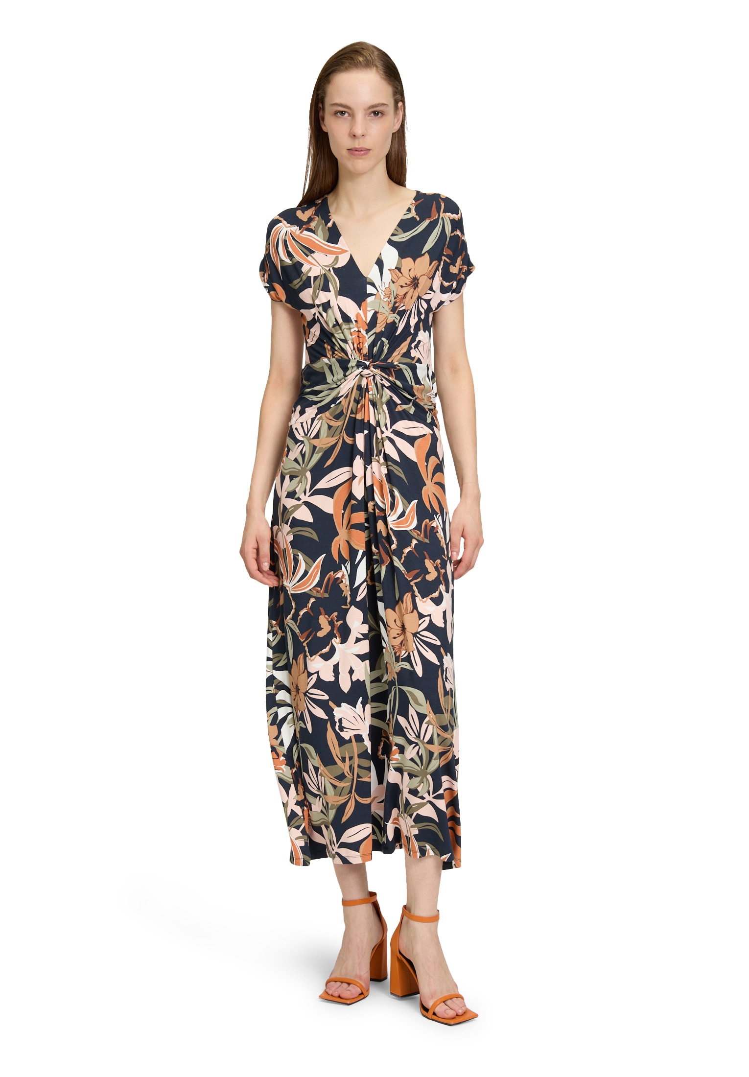 Betty Barclay Midikleid "Damen Sommerkleid Midikleid mit Raffung" Ohne Tasc günstig online kaufen