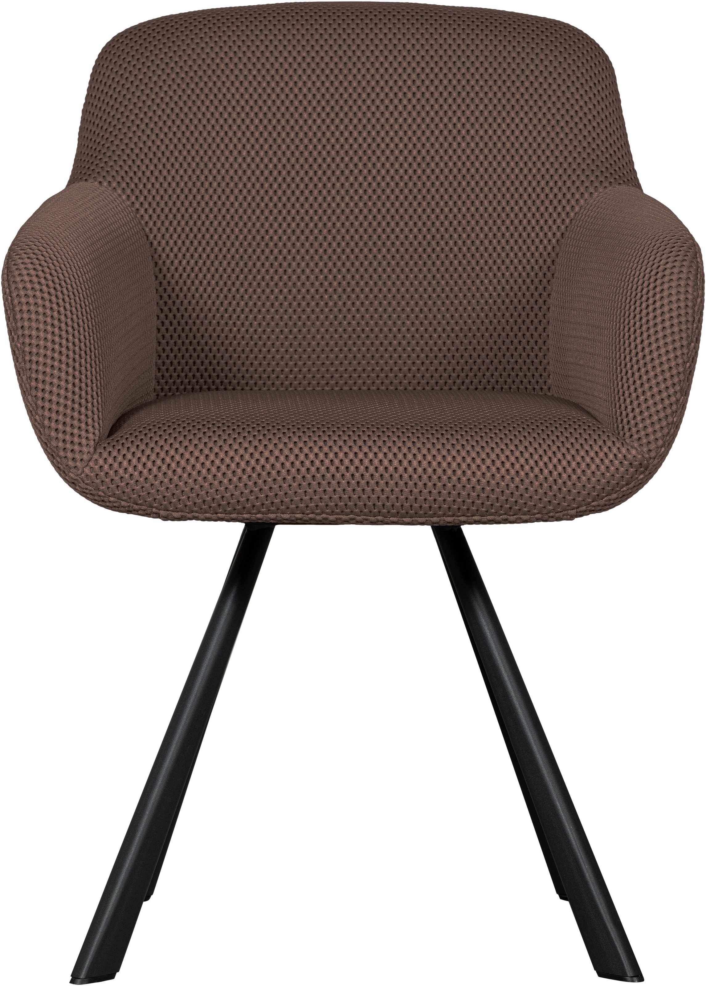 WOOOD Esszimmerstuhl »Juno«, Gestell aus Metall, gepolstert mit weichem Mesh-Stoff, H 79 cm