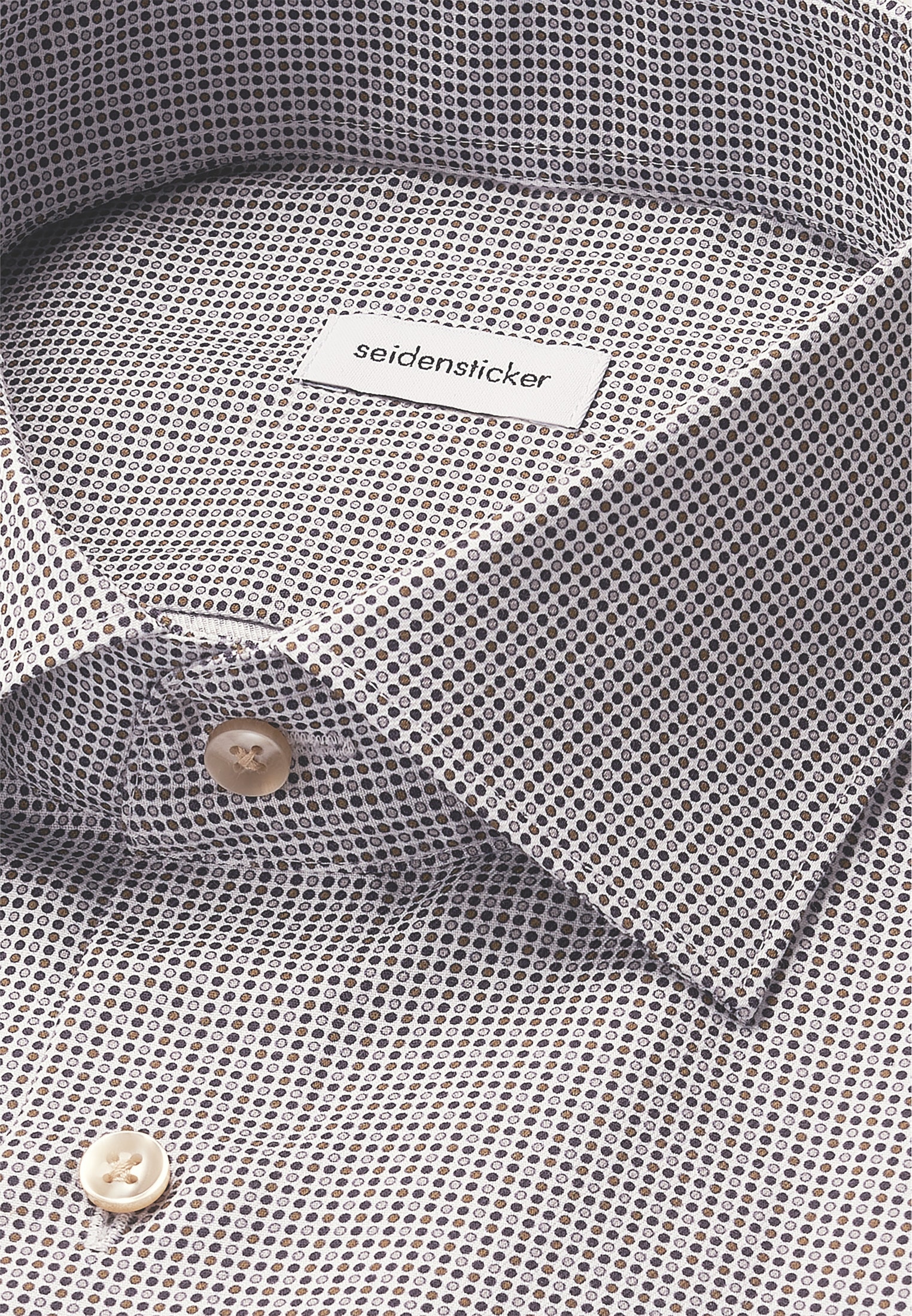 seidensticker Businesshemd »Schwarze Rose« Slim 1/1 Kentkragen Druck