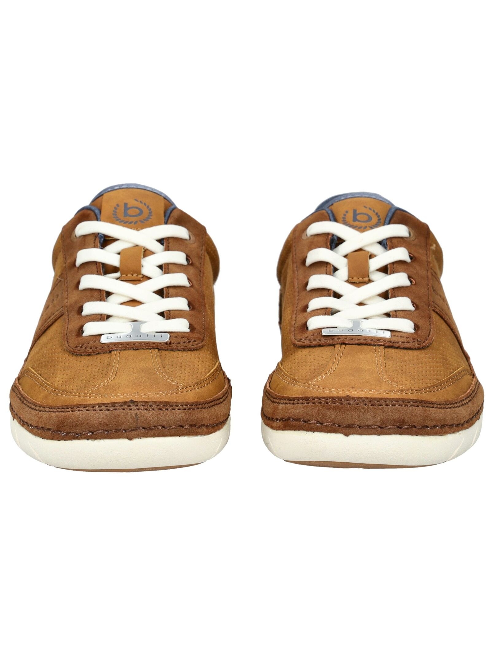 Sneaker BUGATTI "bugatti Sneaker Lederimitat", Herren, Gr. 43, braun (cognac), Lederimitat, Schuhe Sneaker 2
