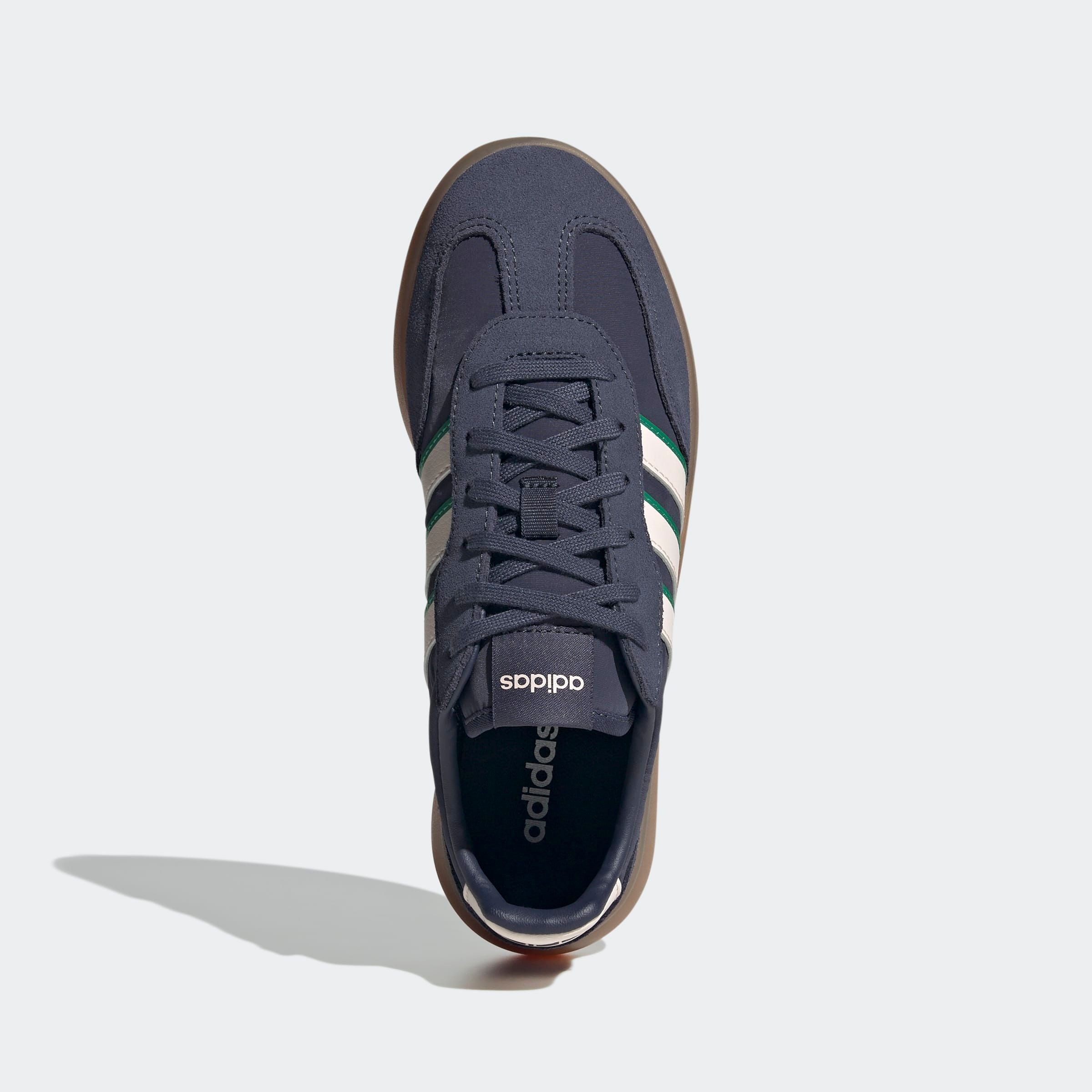 Sneaker ADIDAS SPORTSWEAR "BARREDA DECODE", Damen, Gr. 36, grün (shadow navy, wonder quartz, semi court grün), Leder, Textil, Schuhe Sneaker, inspiriert vom Design des adidas handball spezial 3