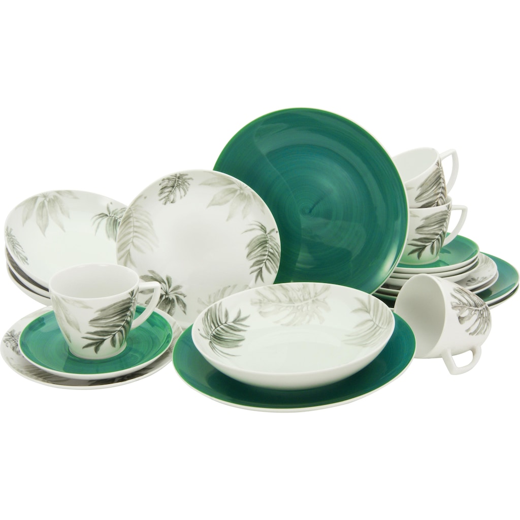 CreaTable Kombiservice »Tropical«, (Set, 20 tlg.), für 4 Personen