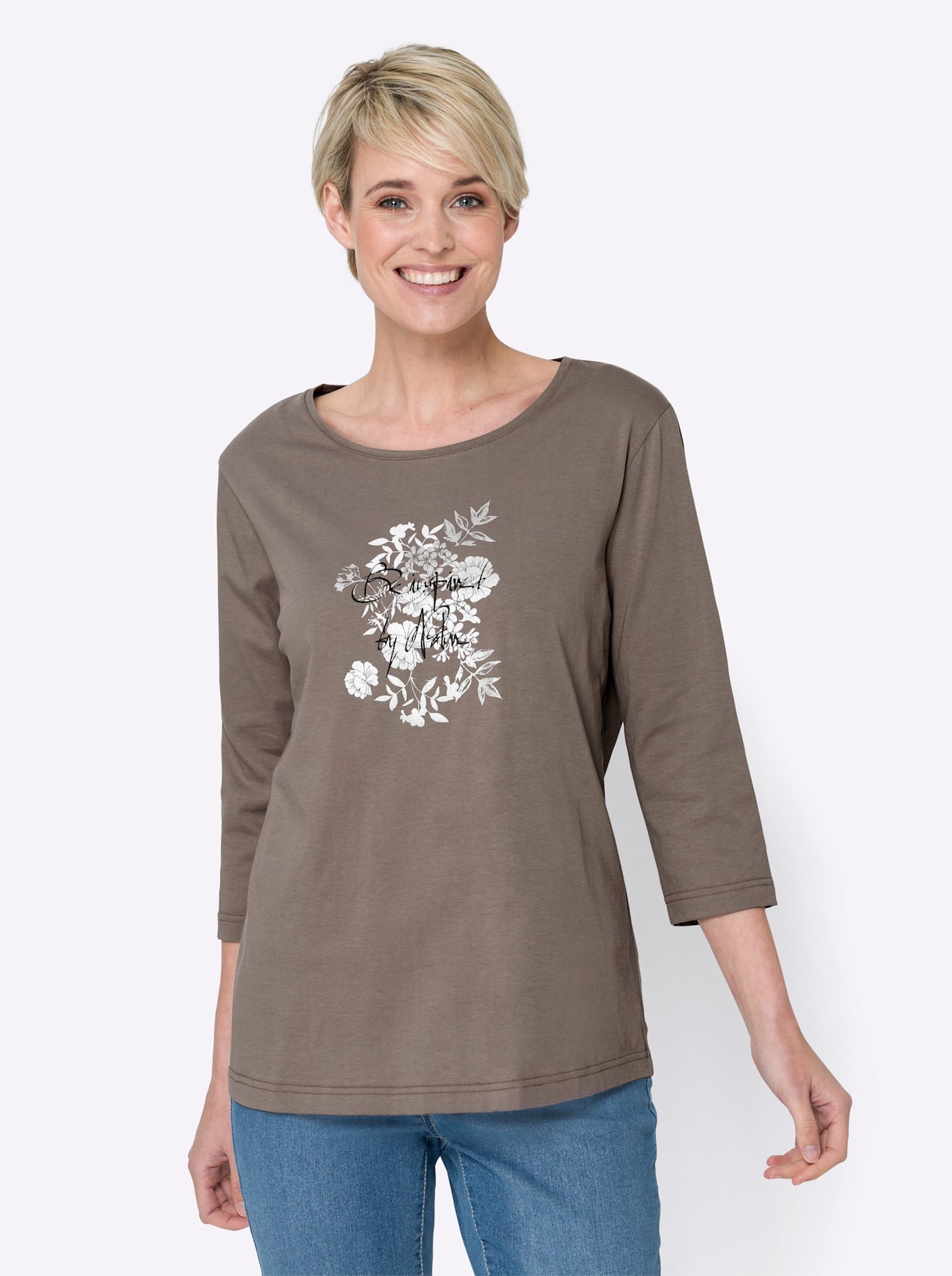 Classic Basics 3/4-Arm-Shirt "Shirt" 1 Stk. tlg. günstig online kaufen