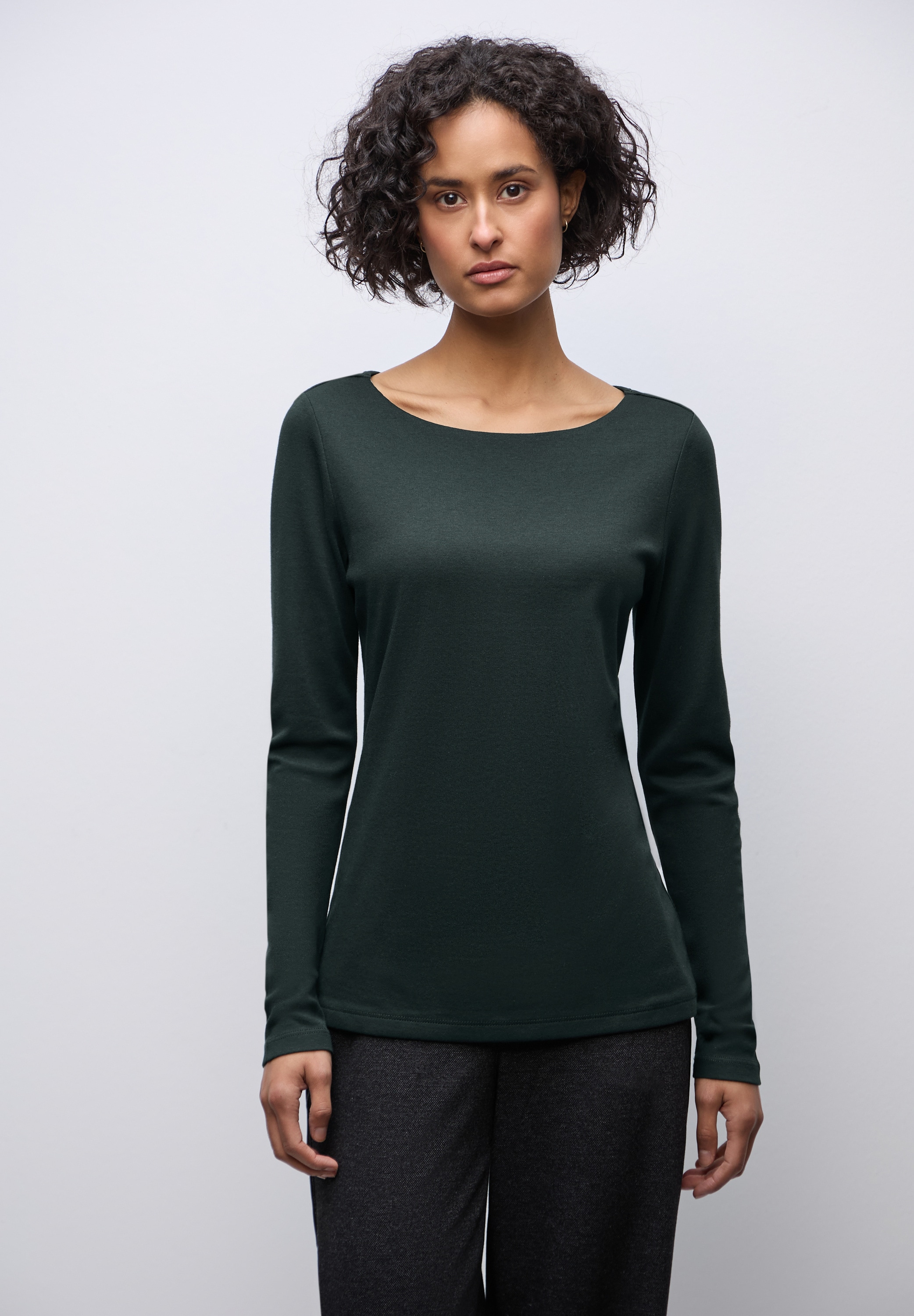 STREET ONE Langarmshirt im soften Baumwoll-Mix günstig online kaufen