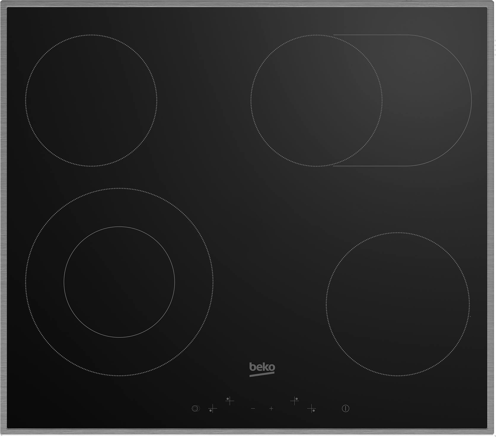 BEKO Backofen-Set »BBSM12320X«, BBSM12320X, mit Teleskopauszug nachrüstbar