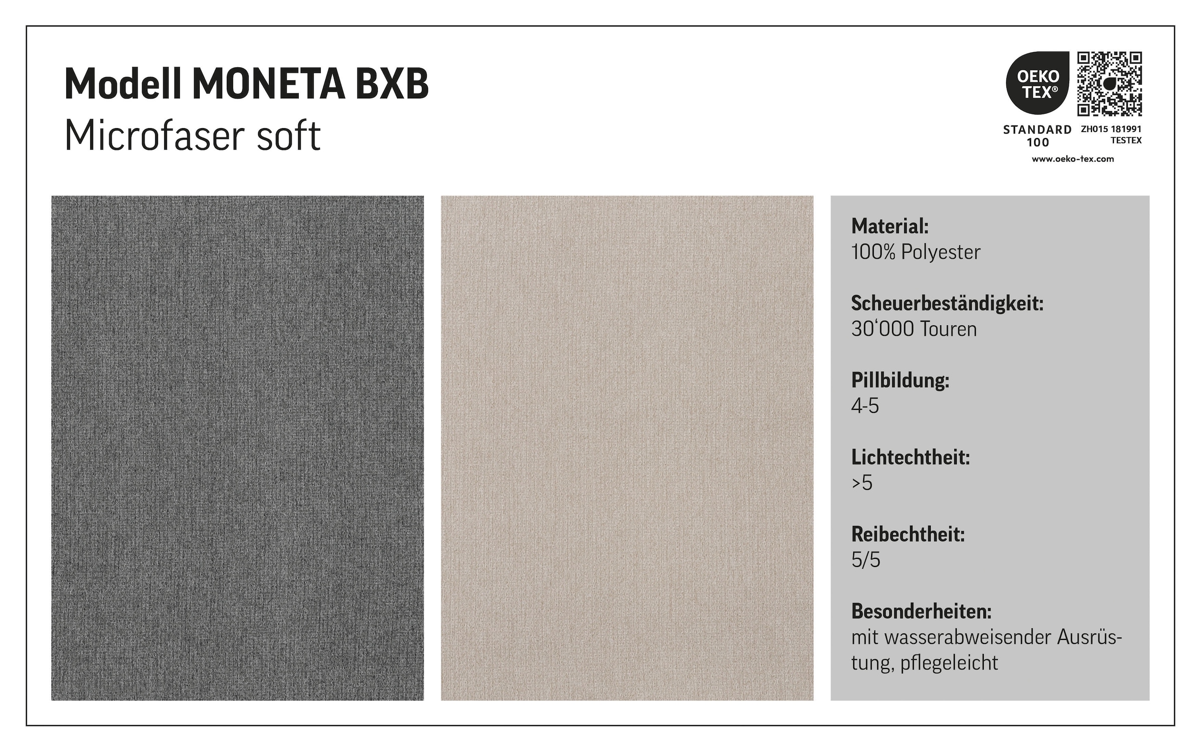 Home affaire Boxspringbett Cavan, Eiche, inkl. Bettkasten & Topper, verschiedene Härtegrade