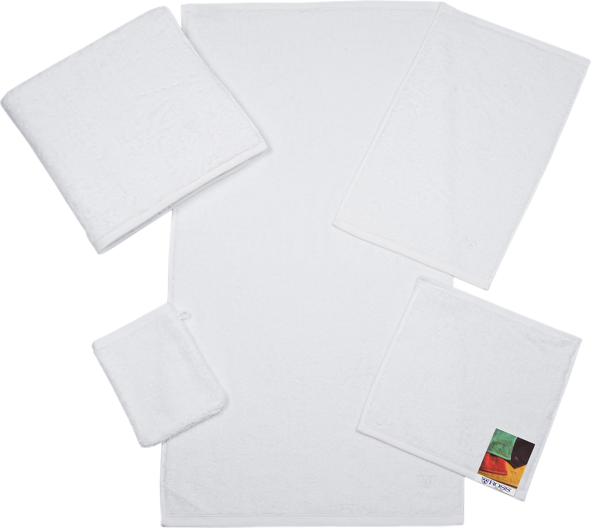 Thumbnail - ROSS Duschtuch "Vita" Bestickung ROSS-Emblem