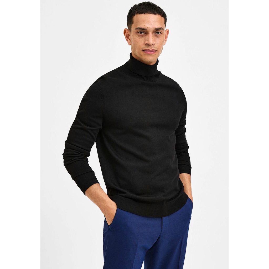 SELECTED HOMME Rollkragenpullover »TOWN MERINO COOLMAX KNIT ROLL«